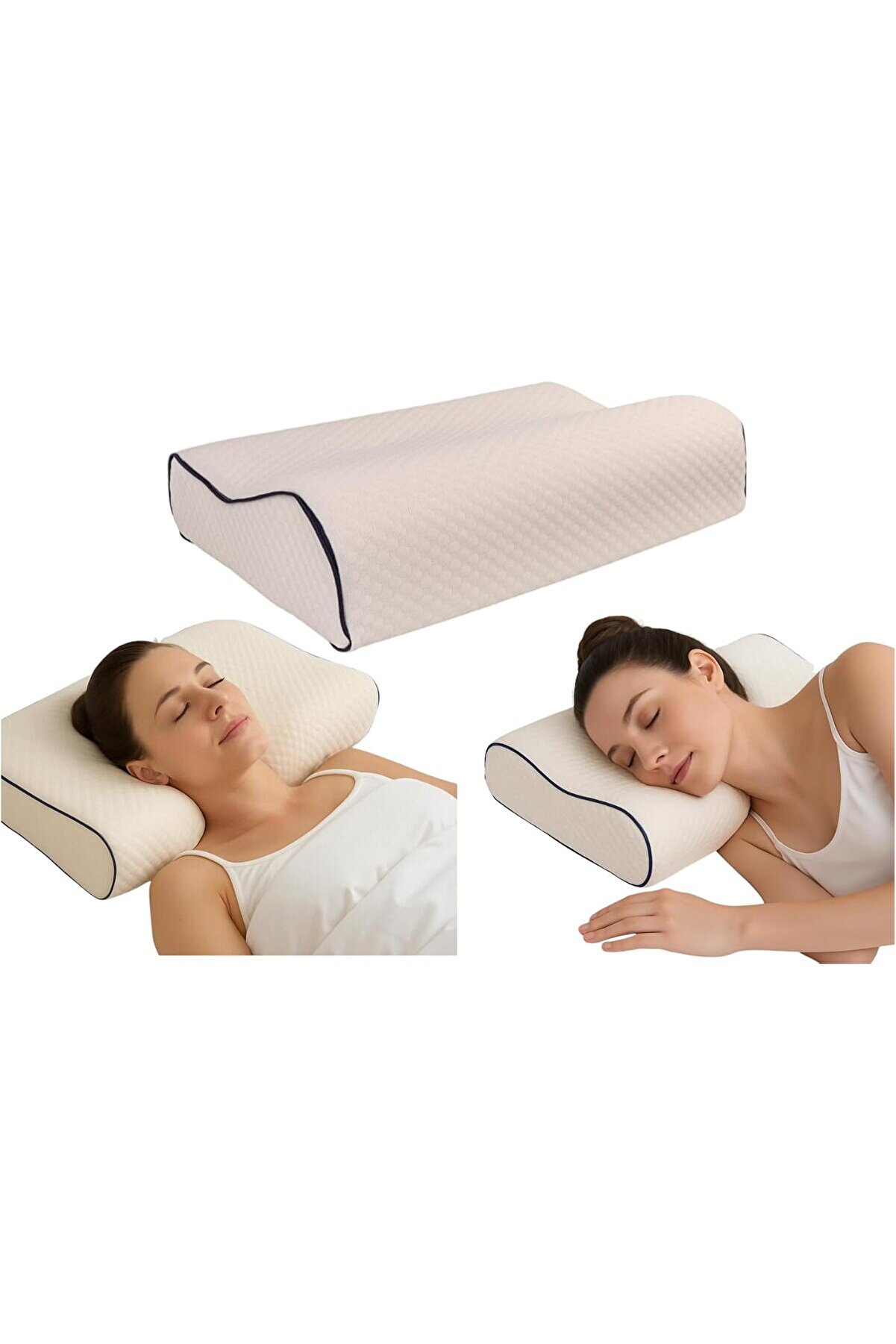 Snshop Boyun Destekli̇ Ortopedi̇k Yastık Yıkanabi̇li̇r Rahat Uyku Yastığı 467437