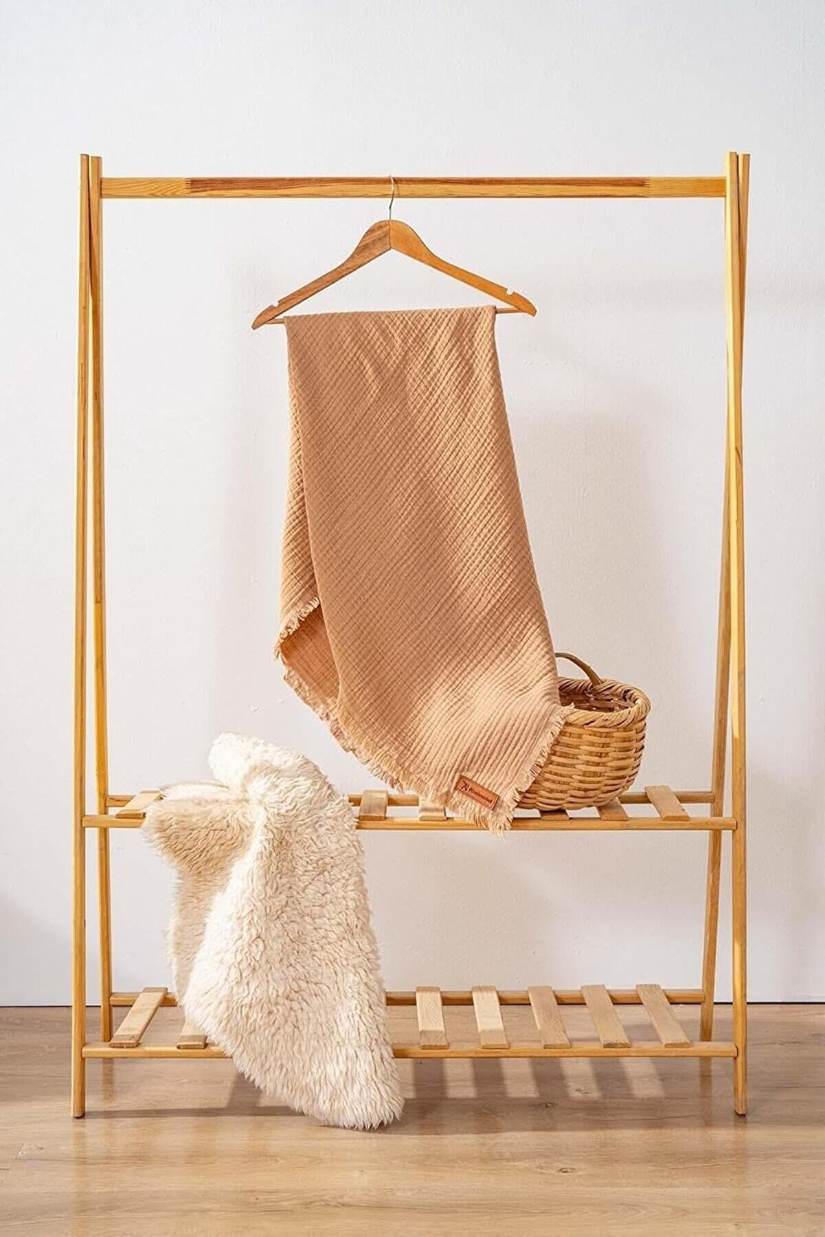 Ynsshopi̇ng S&uuml;tl&uuml; Kahve 4 Katlı M&uuml;sli̇n Battani̇ye%100 Pamuk Bebek & &Ccedil;ocuk Battani̇ye - M&uuml;sli̇n &Ouml;rt&uuml; Newt