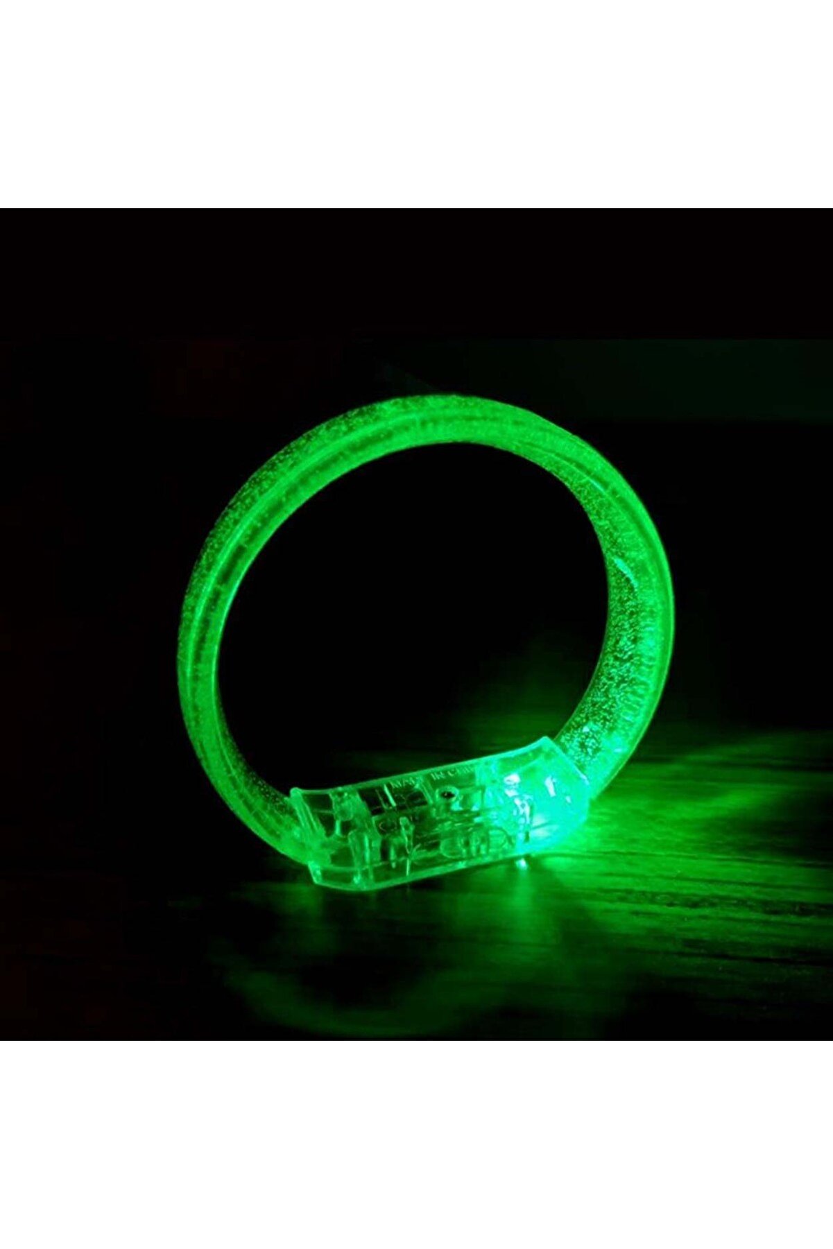 Go İthalat Yeşi̇l Led Işıklı Baskı Yapılabi̇len Pi̇lli̇ Bi̇lekli̇k Bi̇lezi̇k 1,5 Cm Geni̇şli̇k (5258)