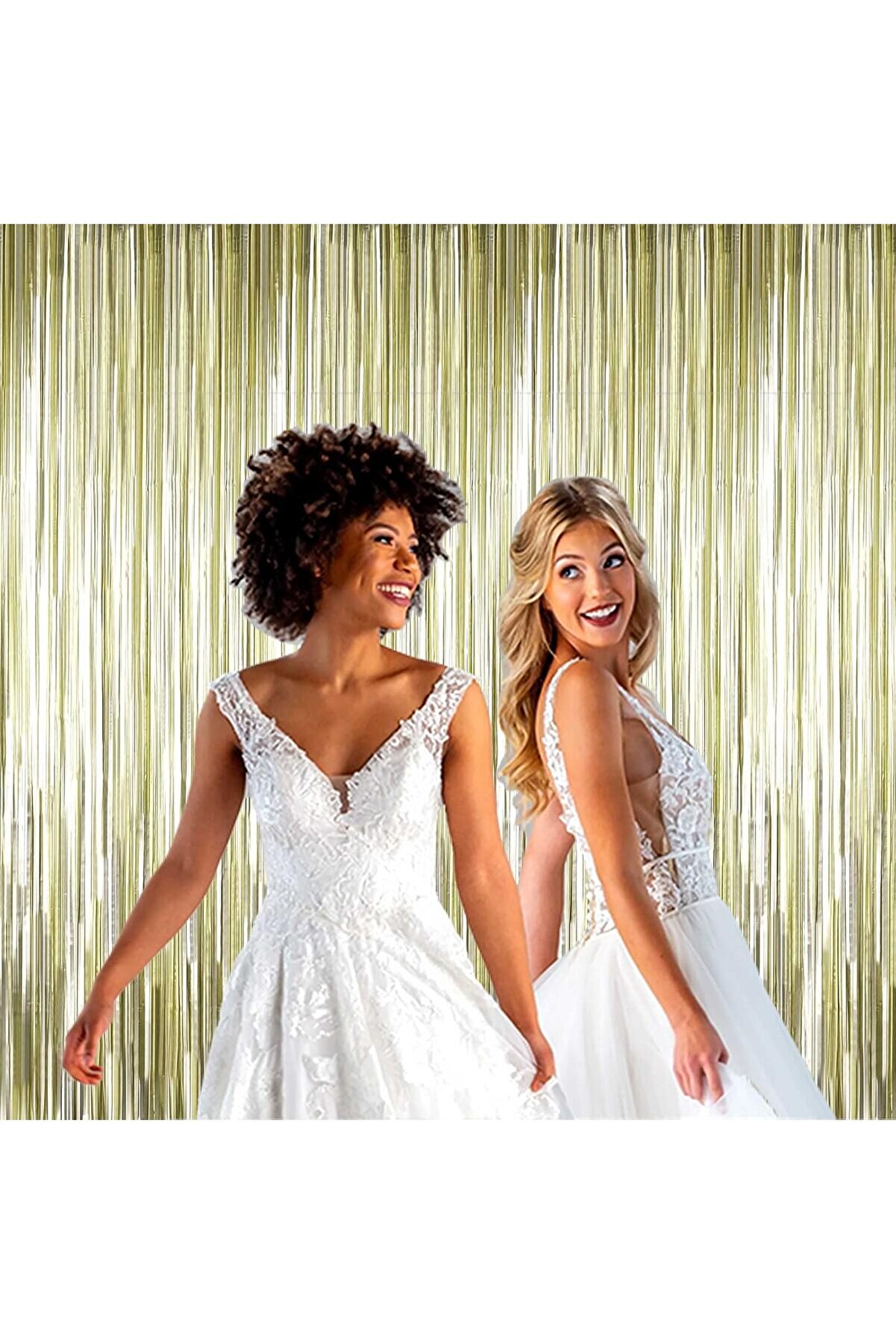 Go İthalat Mat Altın P&uuml;sk&uuml;ll&uuml; Kapı Perdesi̇ - Parti̇, Bekarlığa Veda, Doğum G&uuml;n&uuml; 1X2 M (5258)