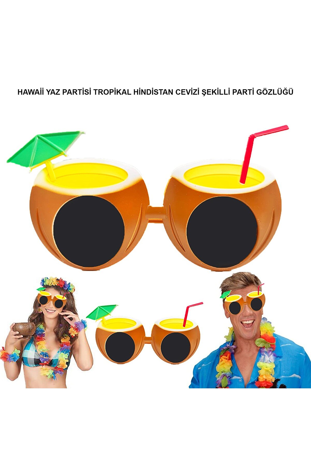 Go İthalat Hi̇ndi̇stan Cevi̇zi̇ Tropi̇kal Hawai̇i̇ Yaza Merhaba Parti̇ G&ouml;zl&uuml;ğ&uuml; (5258)