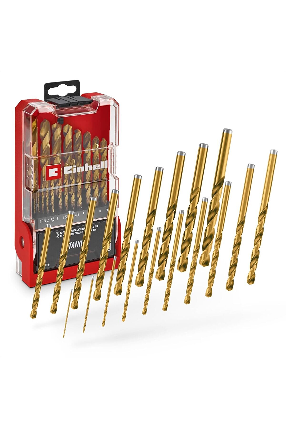 STOREMAX lvnshop 19-Parça HSS-G Titanyum Metal Matkap Ucu Seti (Tam Taşlanmış HSS 4341 Çelik, Titanyum Kaplam