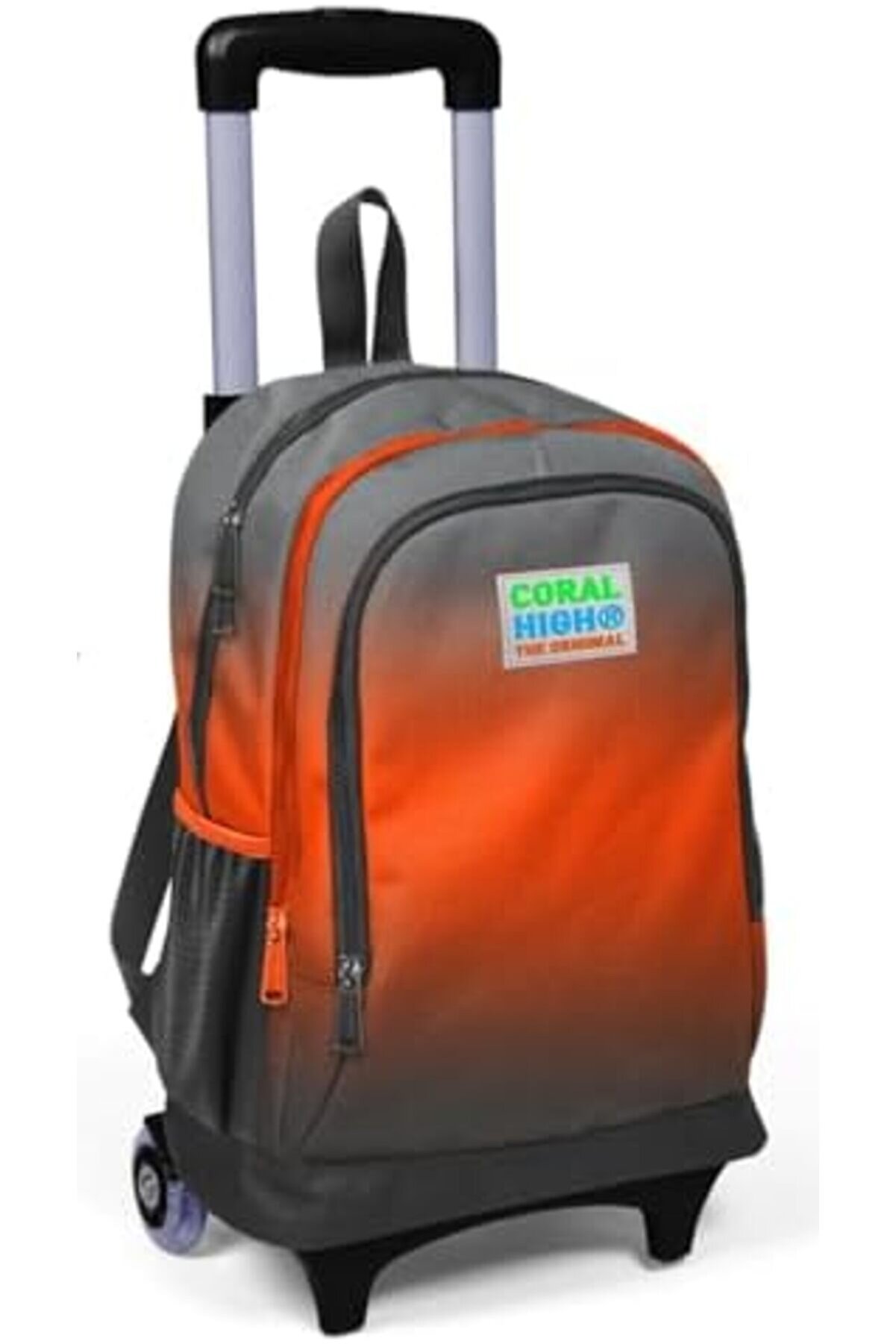 Ynsshopi̇ng Işıklı Tekerlekli̇ Gradyan Çekçek Okul Ve Seyahat Çantası Kız Ve Erkek Çocuk Si̇yah Turuncu