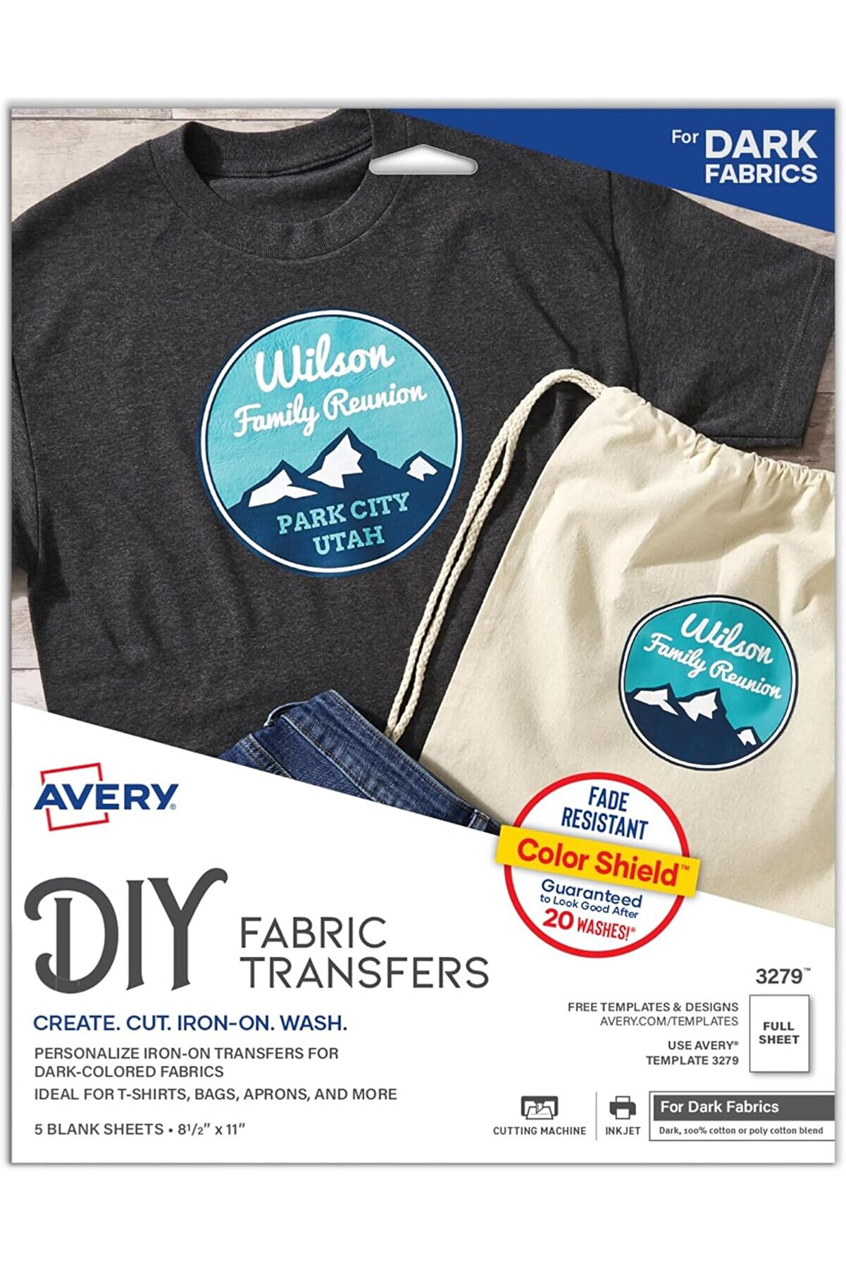 STOREMAX goldtrack Yazdırılabilir T-Shirt Transferleri, Koyu Kumaşlarda Kullanım, Mürekkep Püskürtmeli Yazıcı