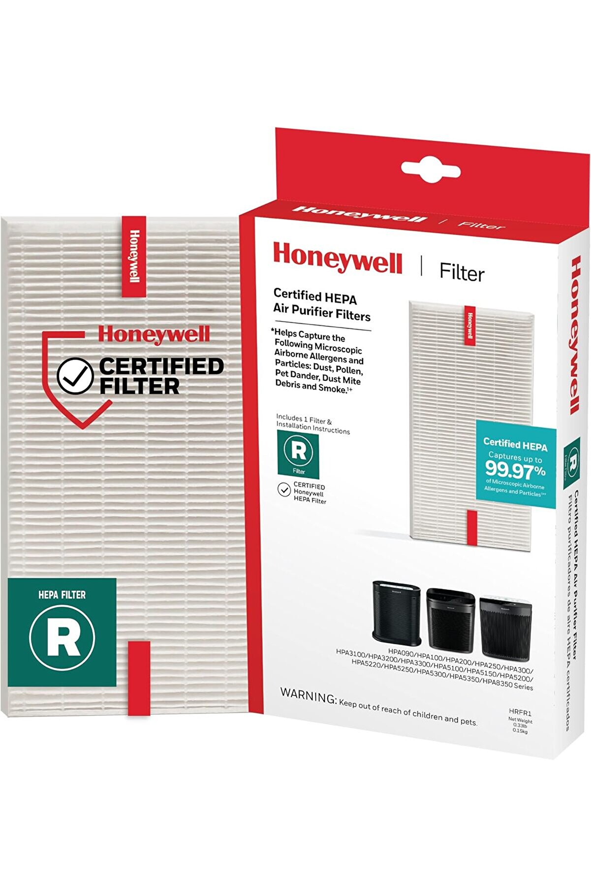 STOREMAX jptrShop HEPA Hava Temizleyici Filtre R, HPA 100/200/300 ve 5000 Serisi için 1'li Paket - Havadaki