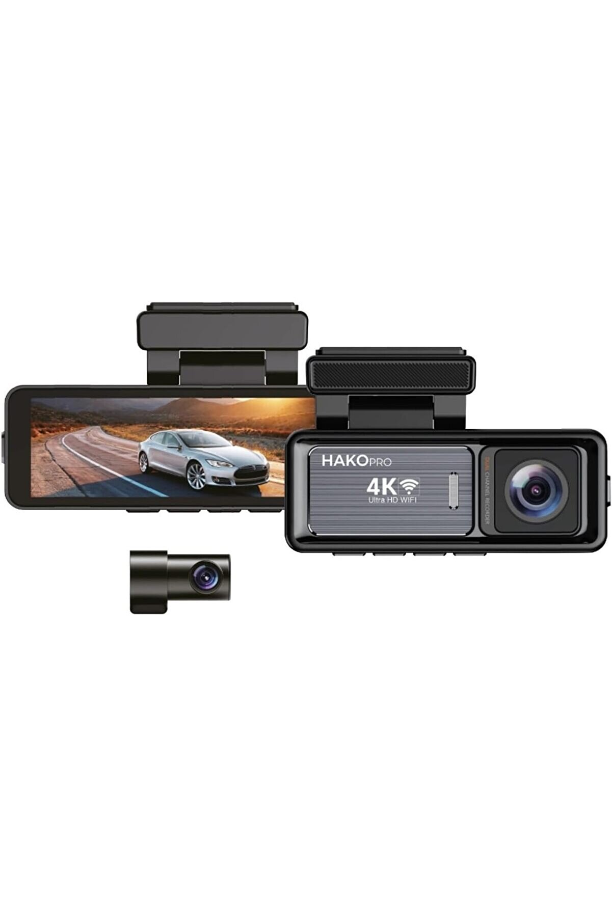 STOREMAX snShop 4K+1080P Ön ve Arka Kameralı 3.2” IPS HD Ekran ve Wifi Destekli Akıllı Araç Kamerası