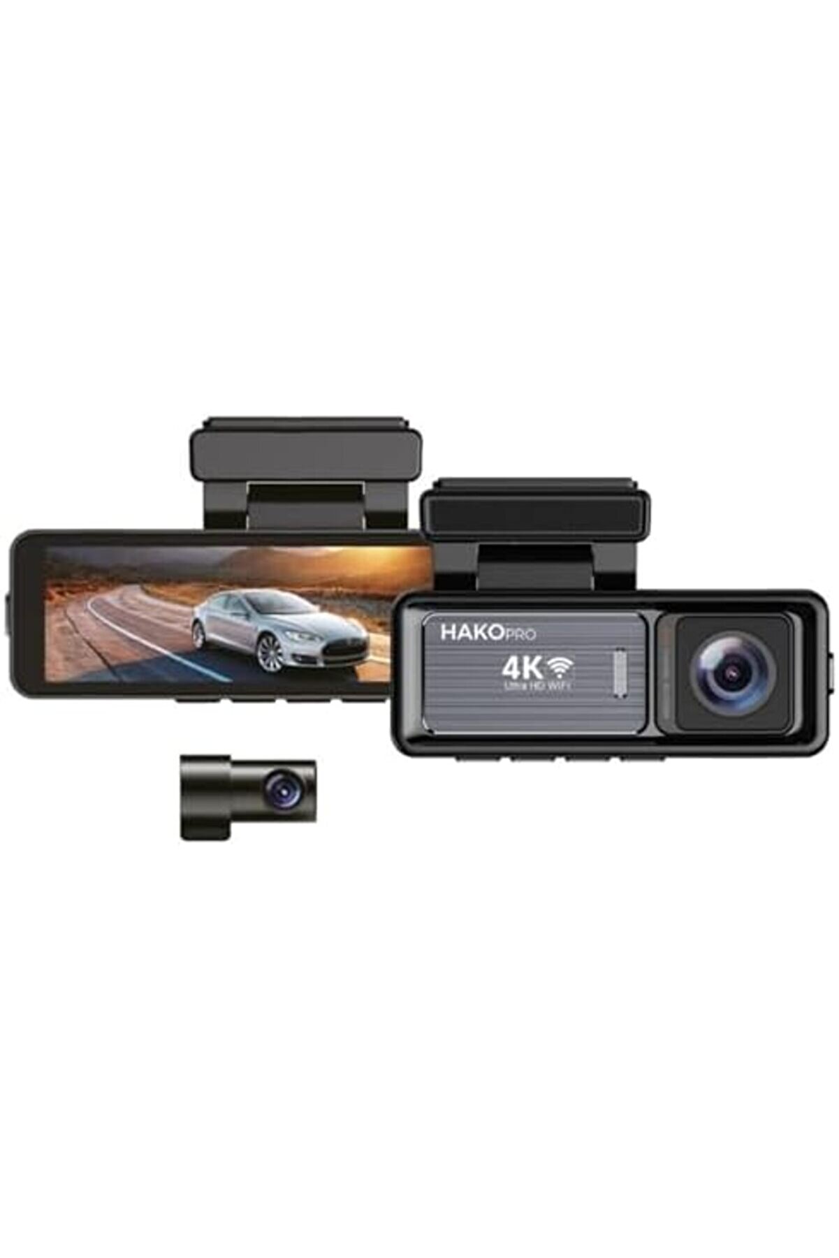 Snshop 4K+1080P Ön Ve Arka Kameralı 3.2” Ips Hd Ekran Ve Wi̇fi̇ Destekli̇ Akıllı Araç Kamerası