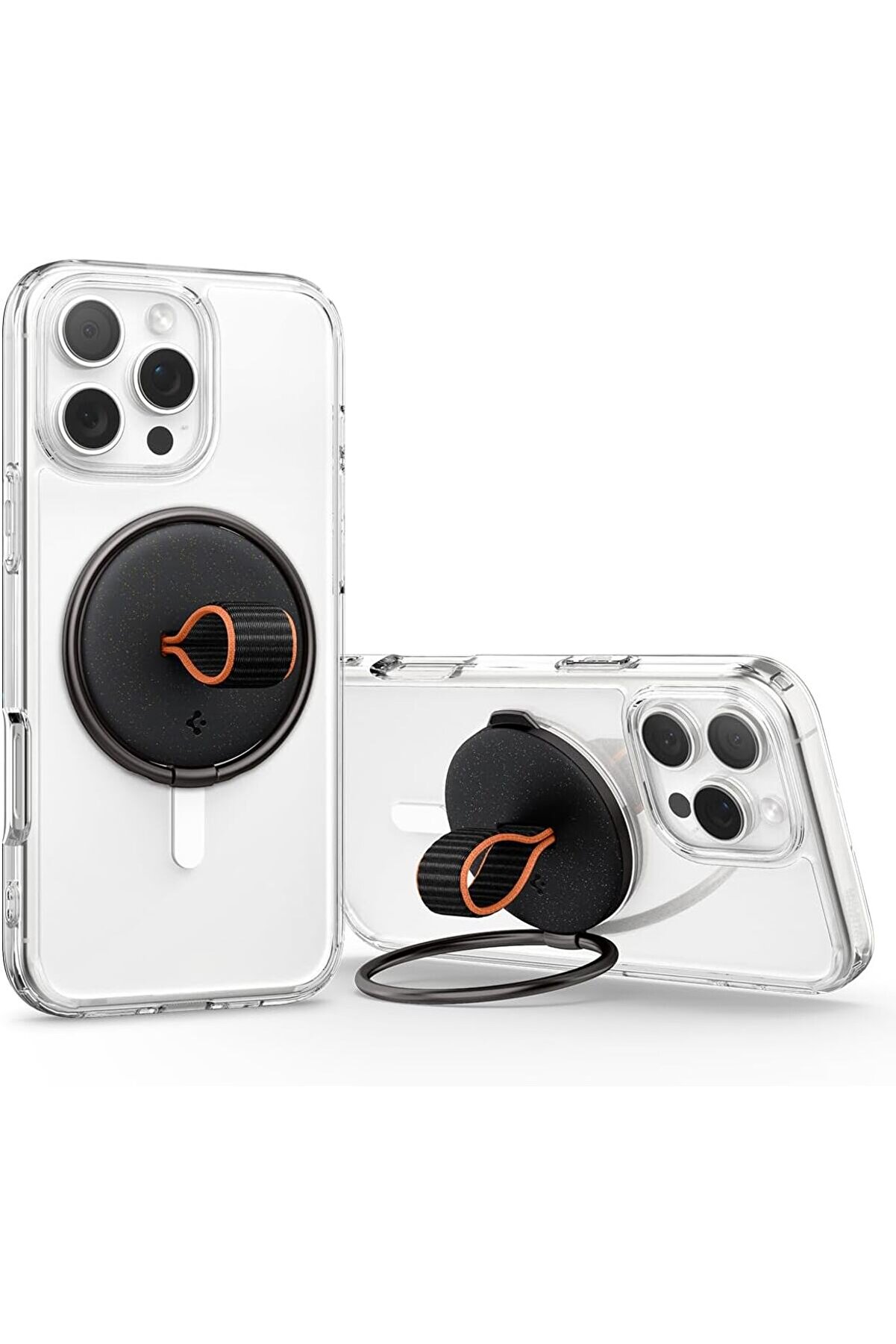 STOREMAX PRStoRe MagFit O-Mag iPhone için Manyetik Telefon Tutucu MagSafe Özellikli Ring Siyah OM104 - AMP0