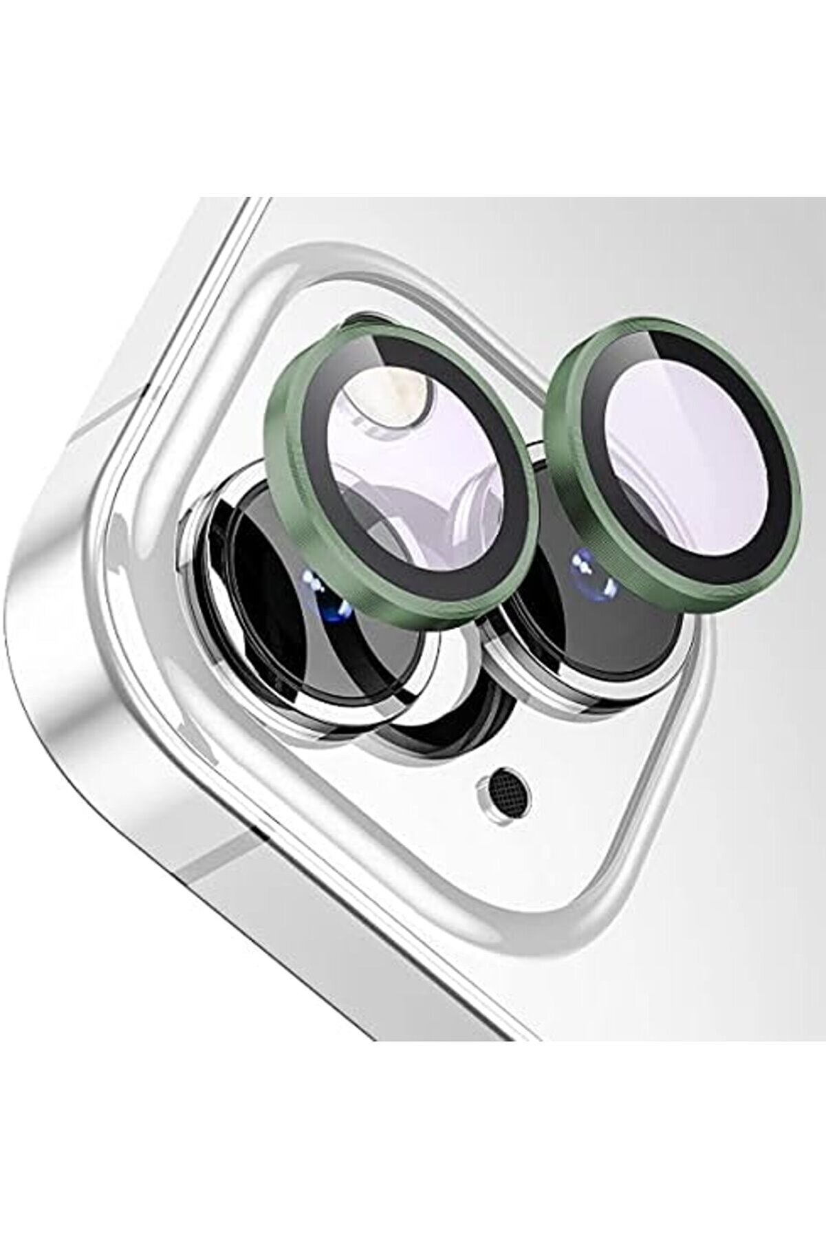 Lvnshop Labs 13/13 Mi̇ni̇ Screen Protector 9H Safi̇r Cam Kamera Metal Lens Koyu Yeşi̇l, Labs 224120