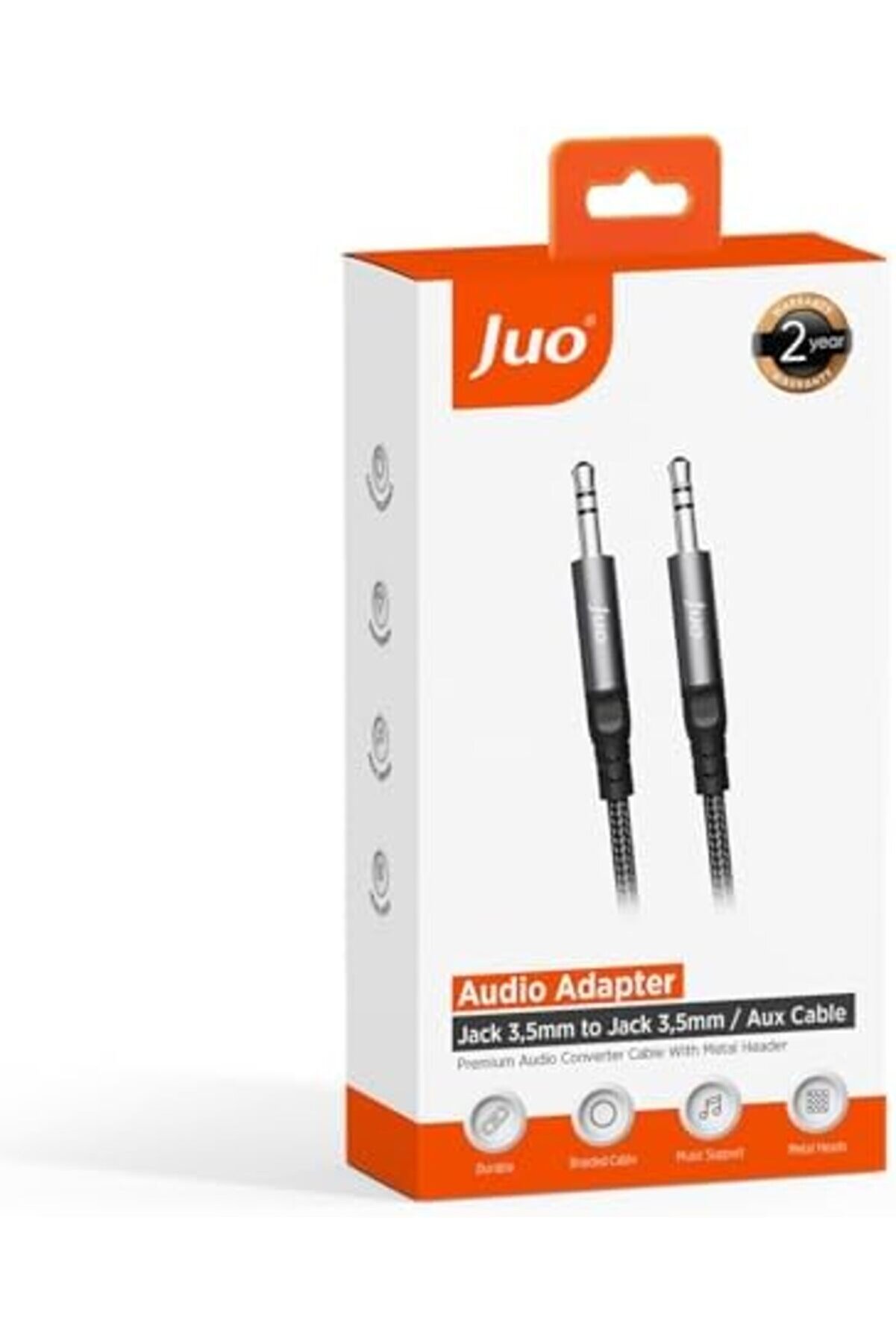 Lvnshop 3.5Mm Trs Örgülü Aux Ses Kablosu 3 Metre 224120