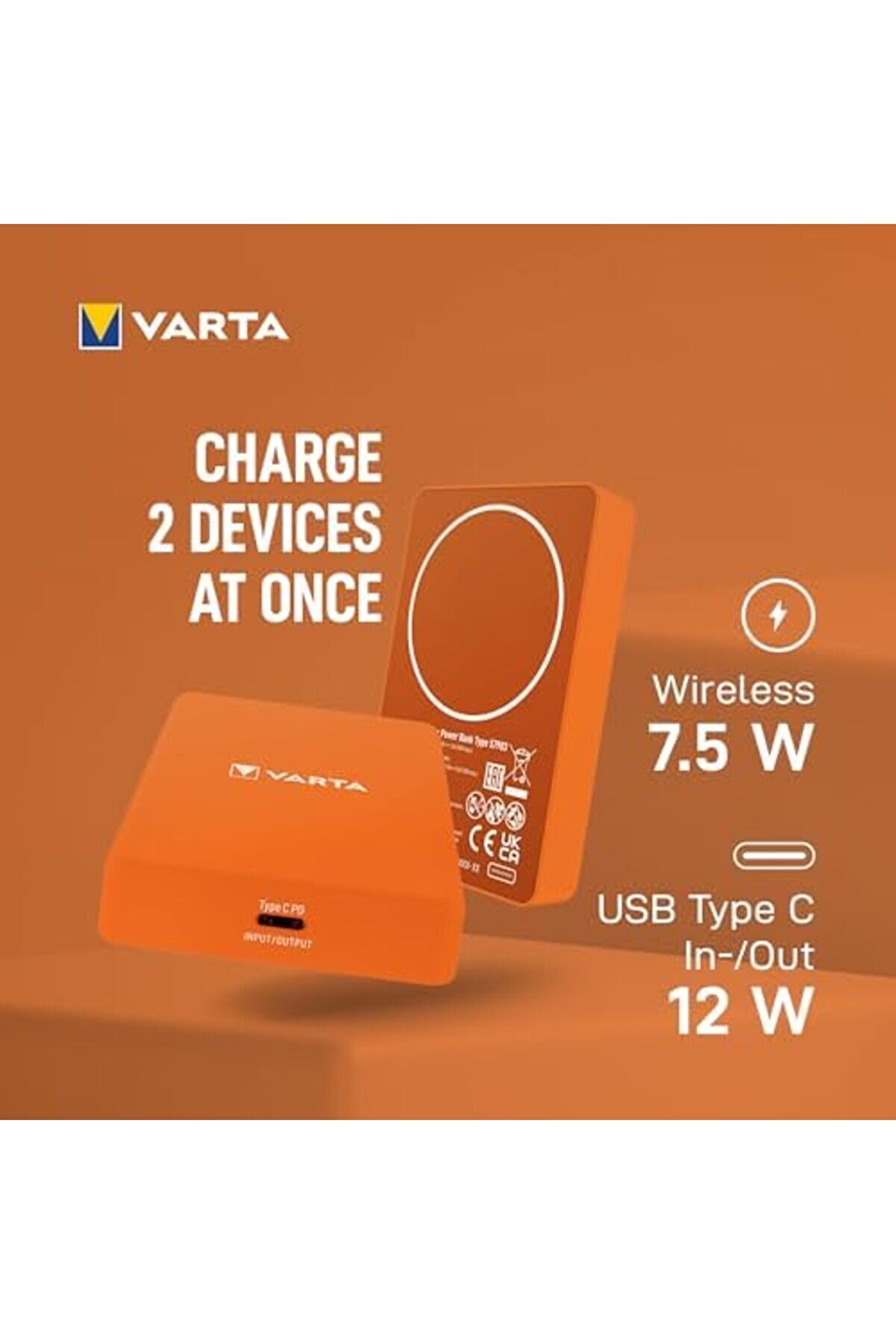 Modaflux Power Bank 5.000Mah, Powerbank, Mag Pro Power On, Cari̇cabatteri̇e Portati̇le Con Usb C, Compa