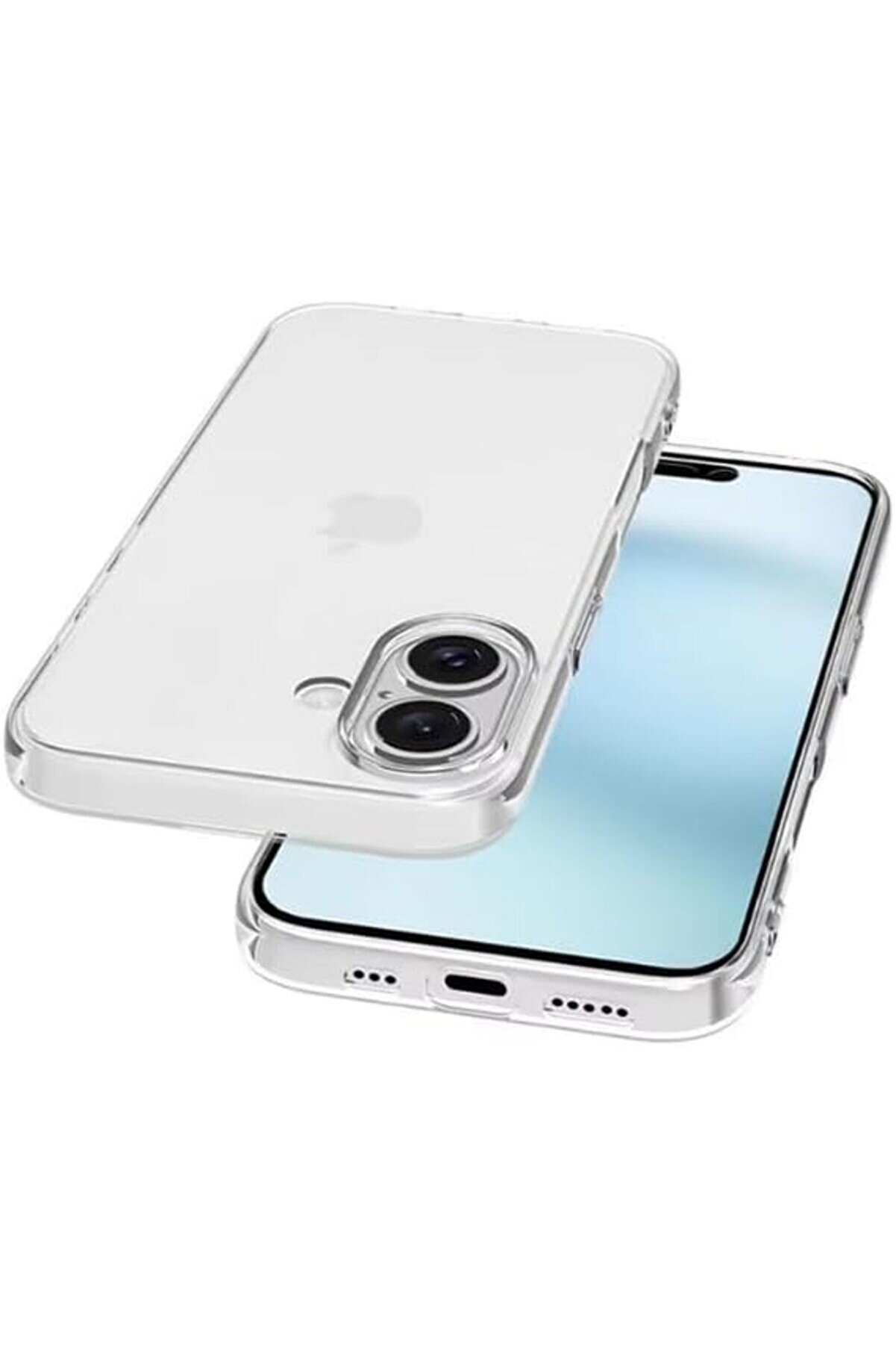 Polynova 16 Uyumlu Şeffaf Si̇li̇kon Kılıf Darbeye &Ccedil;i̇zi̇lmeye Karşı 16 Arka Kapak Esnek Gi̇bi̇ Şeffaf Sar