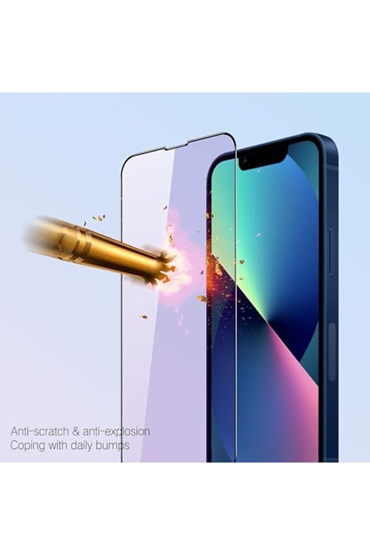 Lvnshop 16 Pro Max Uyumlu Ekranı Tam Kaplayan Full Cam Ekran Kırılmaz Cam Tam Kapatan Screen Protect