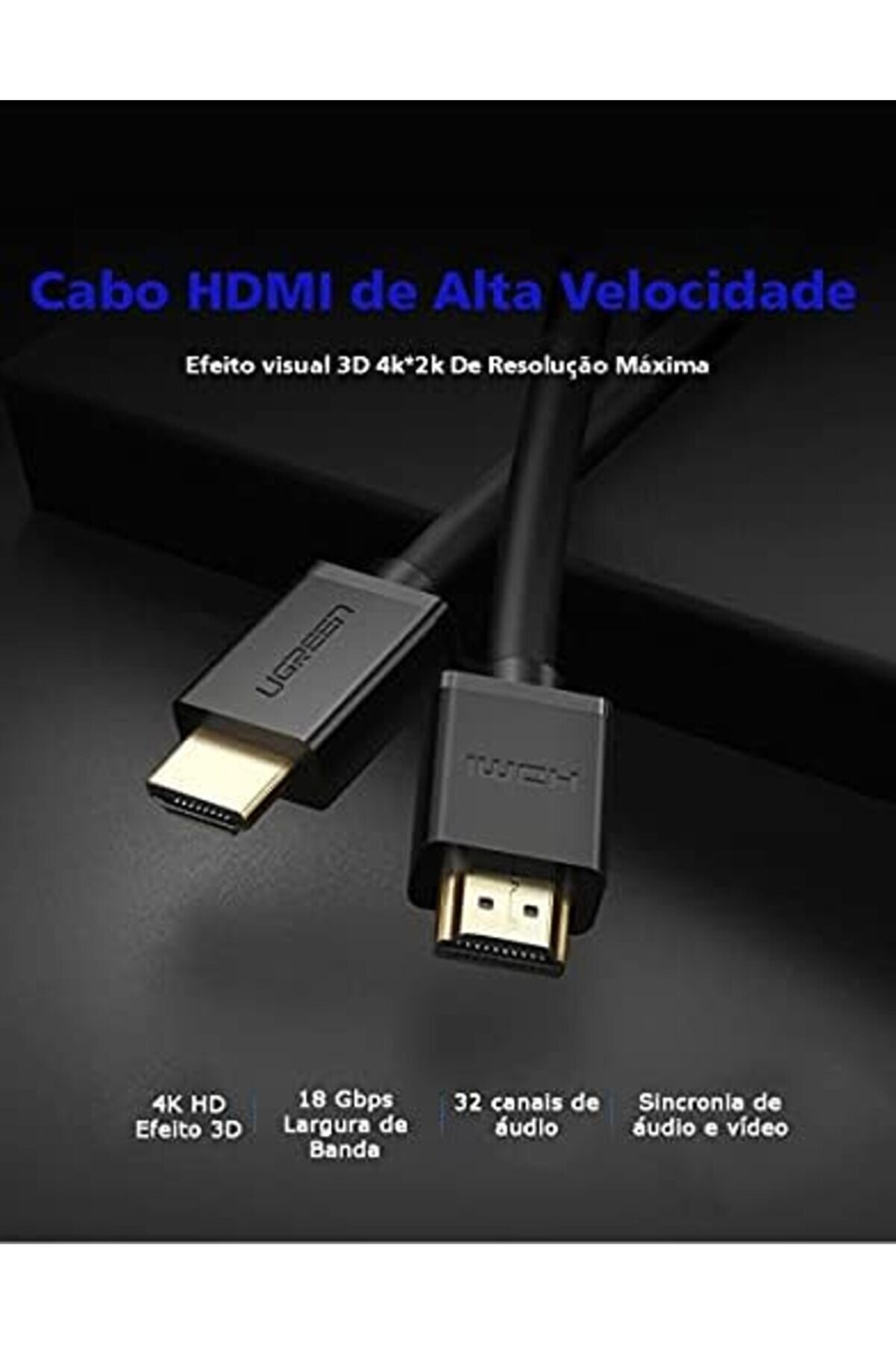 Vegashop Hd104 Yüksek Hızlı 4K Hdmı Kablo 50 Cm 1032927