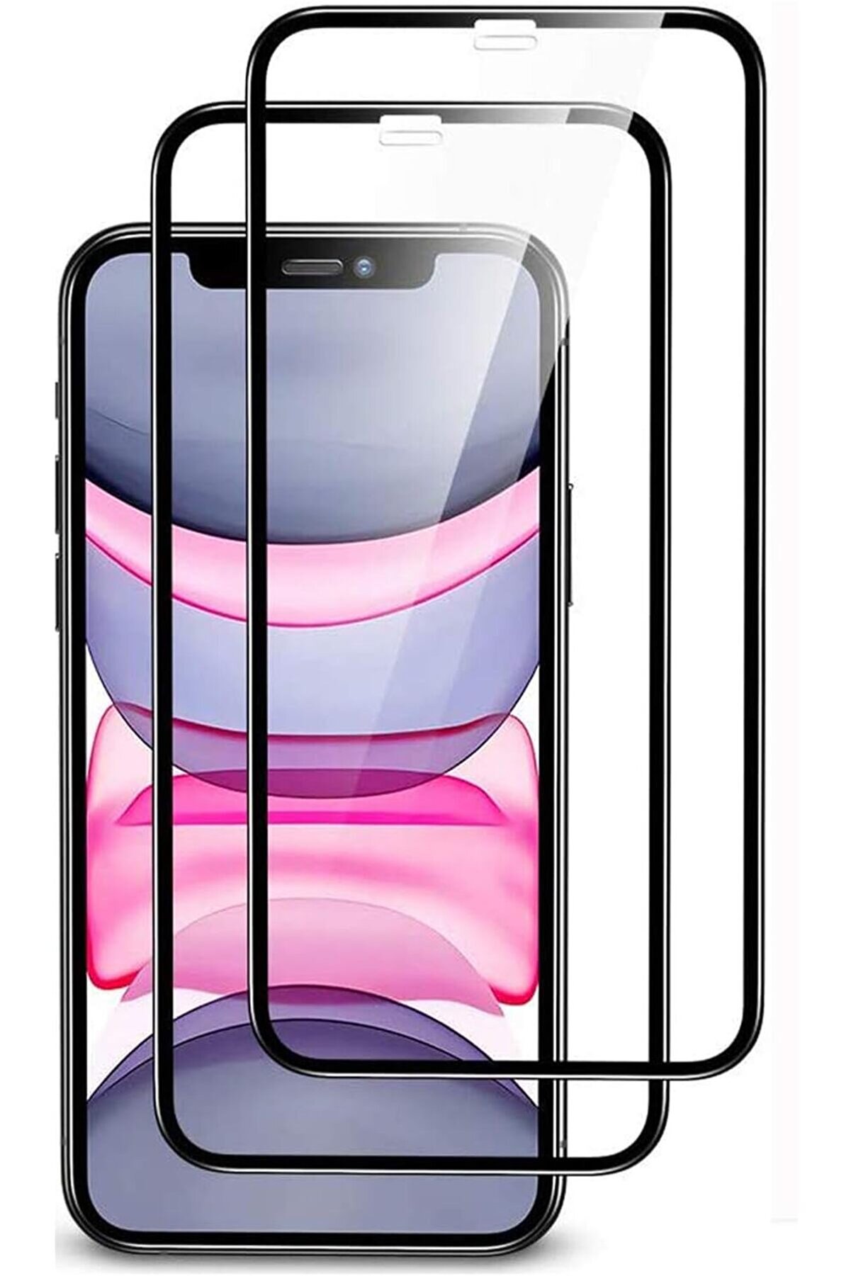 Lvnshop Adet] Mobi̇le Store 11 Uyumlu 5D Glass Ekran Tam Kaplayan Cam, Xr İle Uyumludur 224120