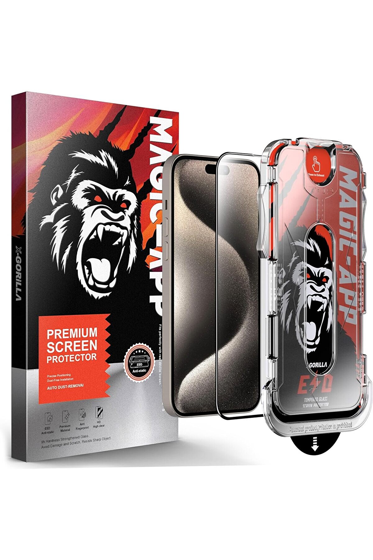 STOREMAX buybeam X-Gorilla 11 / XR Uyumlu Tam Kaplayan Tozsuz Uygulama 9H Ekran Kırılmaz Temperli Cam Şeffaf