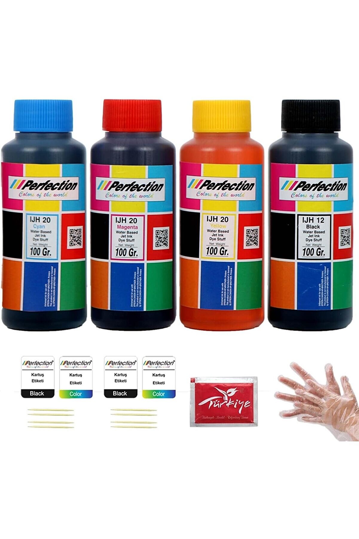 STOREMAX jptrShop Canon Pixma G3416 Uyumlu Mürekkep Seti 4X100 gr. 1111498