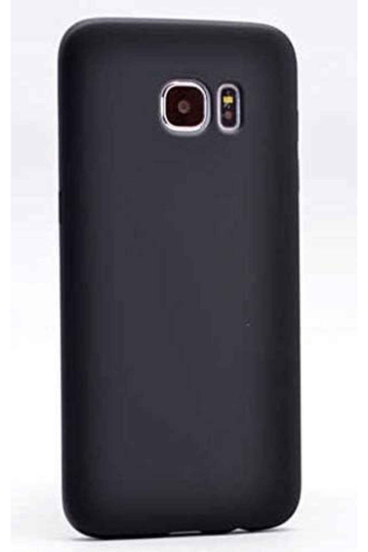 STOREMAX S7 Edge Uyumlu Mat Yumuşak Silikon Kılıf (Siyah)