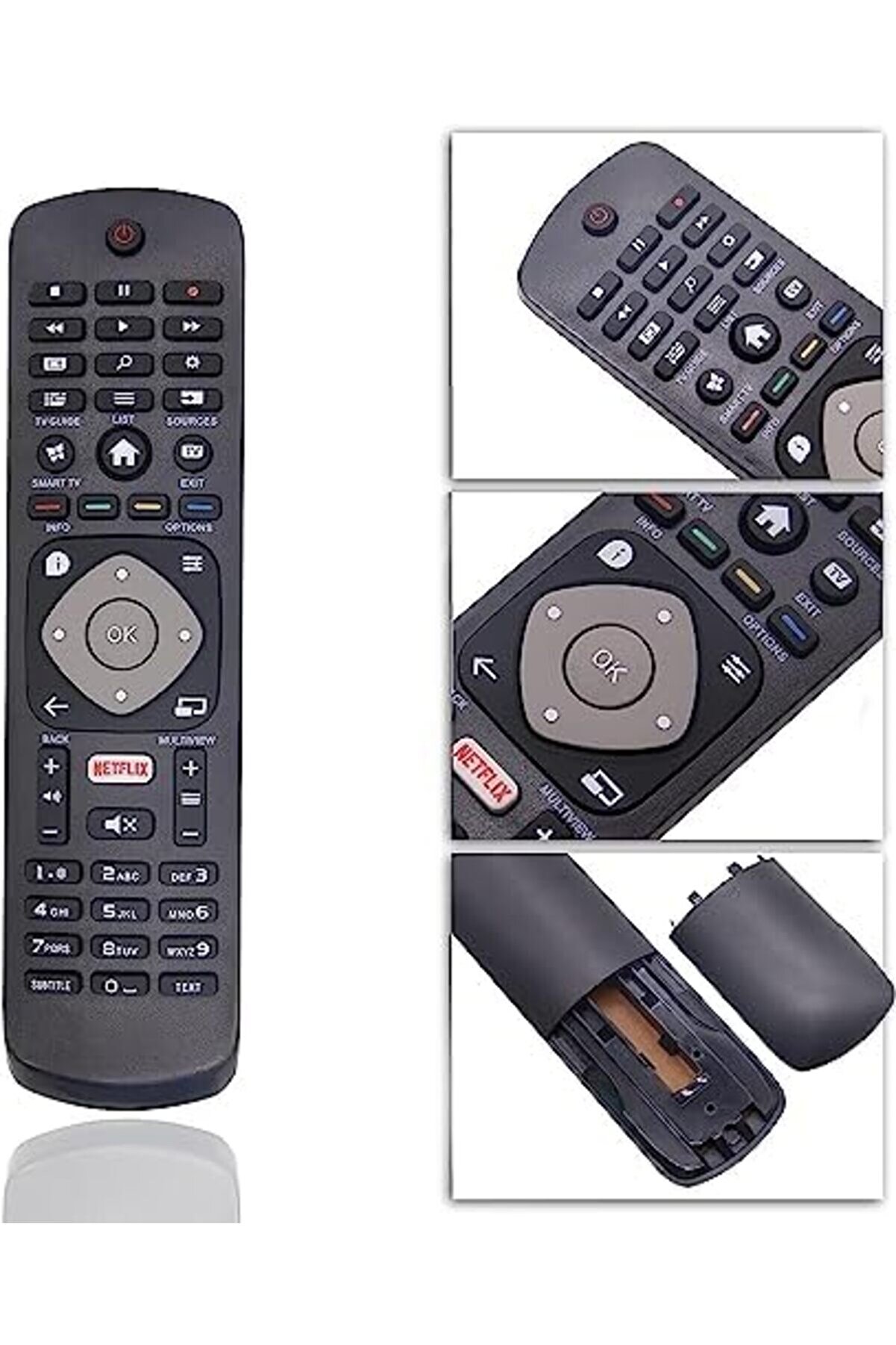 Lvnshop Evrensel Lcd Led 3D Hd Akıllı Tv İçi̇n Tv Yedek Uzaktan Kumandası, Netfli̇x İle - Kurulum Gere