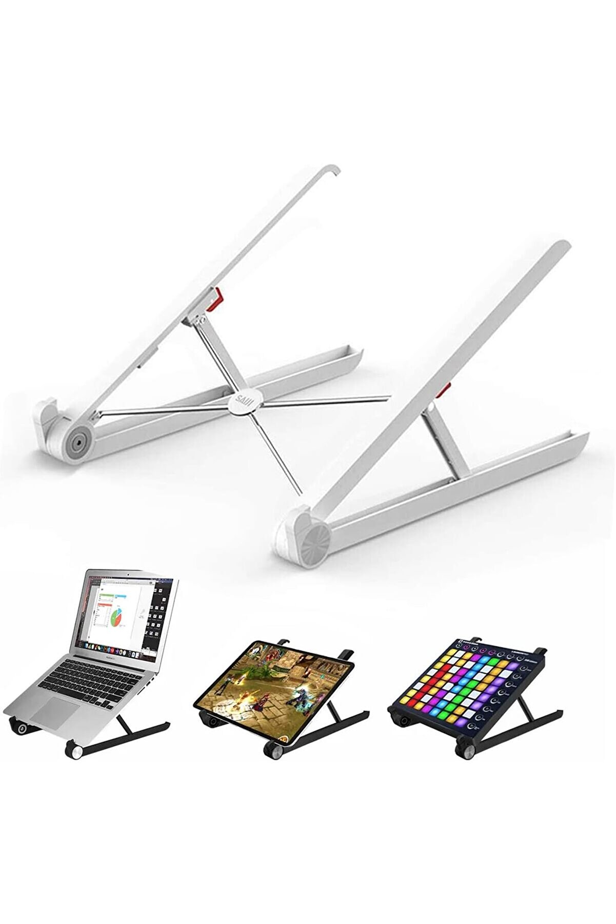 STOREMAX lvnshop X1 Laptop Sehpası, Katlanabilir, Tablet Sehpası, Alaşım, Sınıf Çalışması, İyileştirme, Isı D