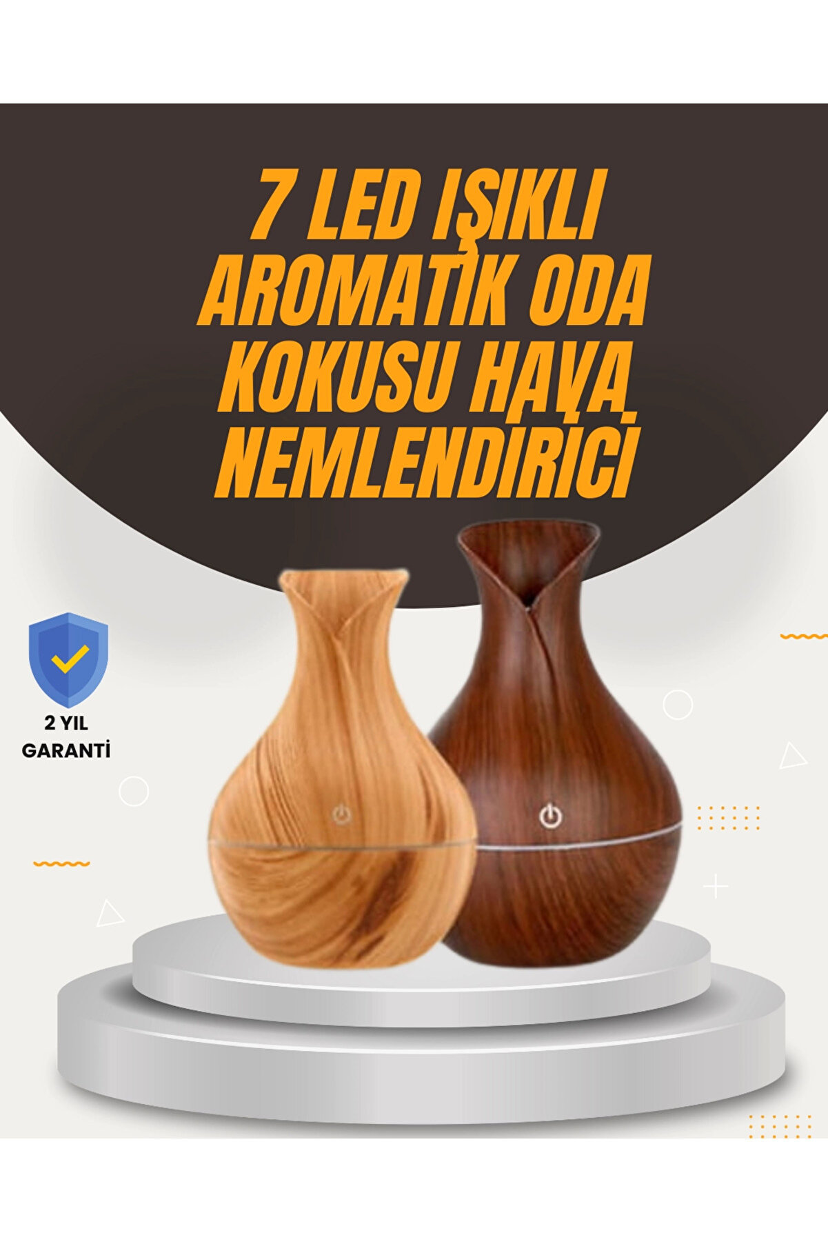 gizmurstore Aromaterapi &Ouml;zellikli Ultrasonik Taşınabilir Oda ve Ofis Nemlendirici