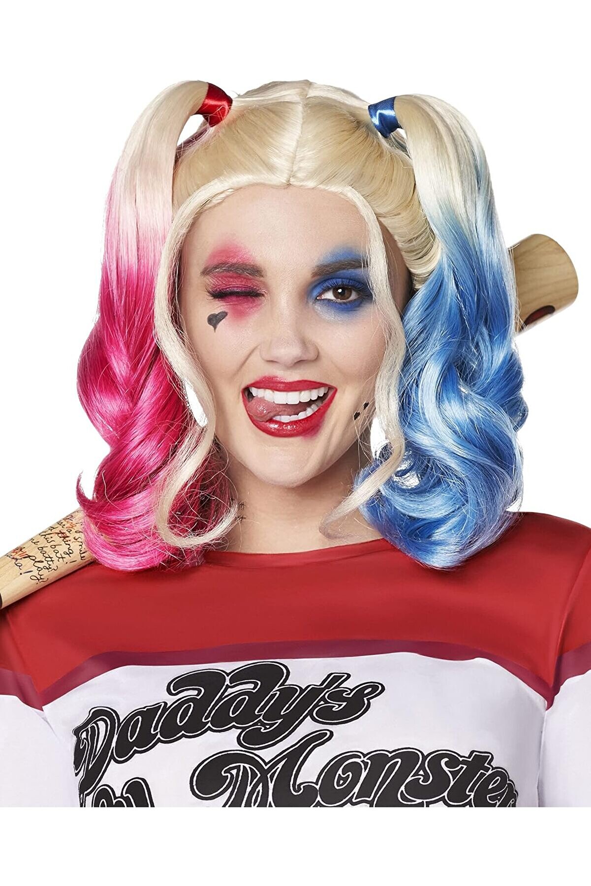 Go İthalat Sui̇ci̇de Squad Harley Qui̇nn Kost&uuml;m Peruk (5258)