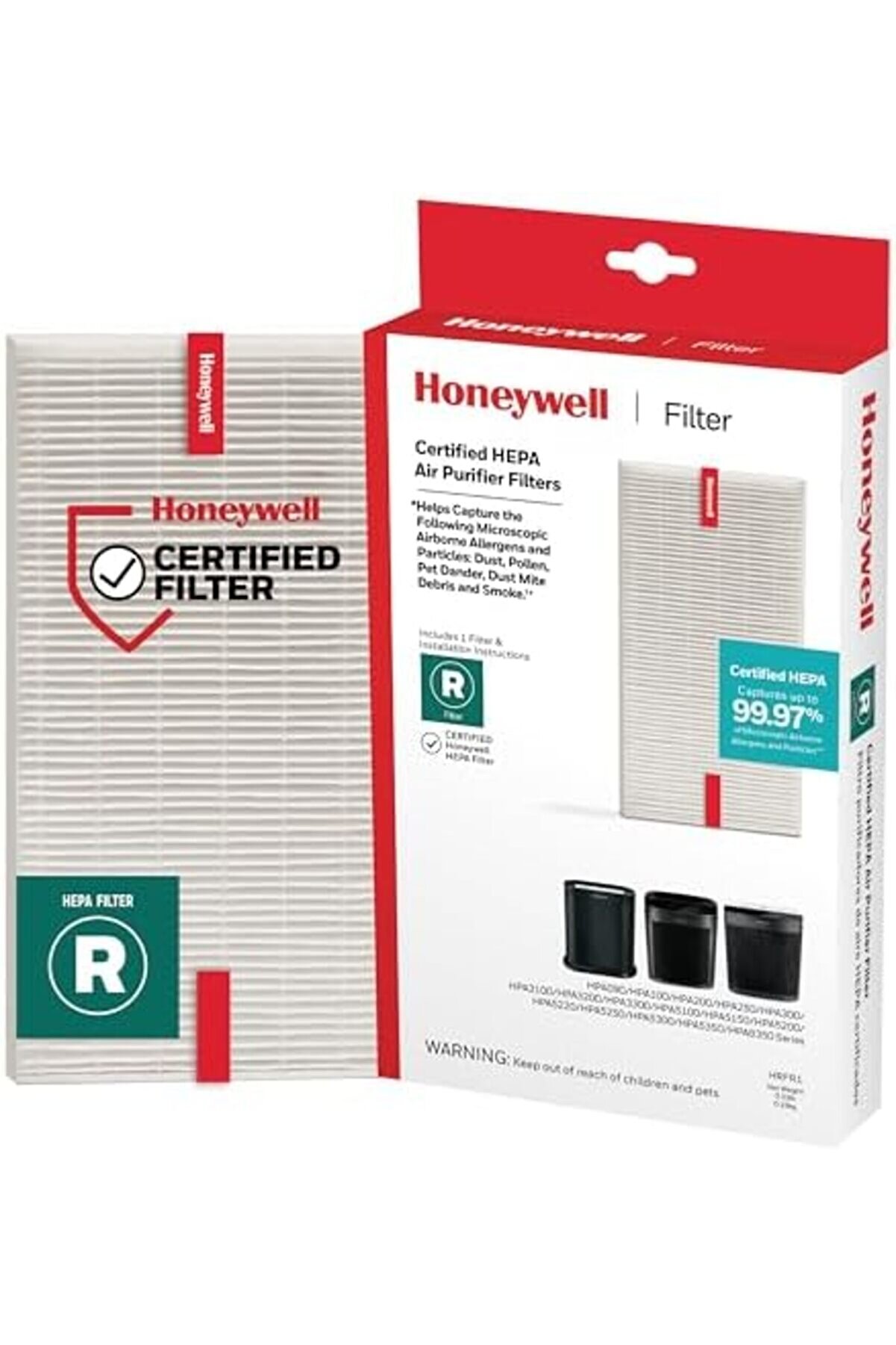 Jptrshop Hepa Hava Temi̇zleyi̇ci̇ Fi̇ltre R, Hpa 100/200/300 Ve 5000 Seri̇si̇ İçi̇n 1 Li̇ Paket - Havadaki̇