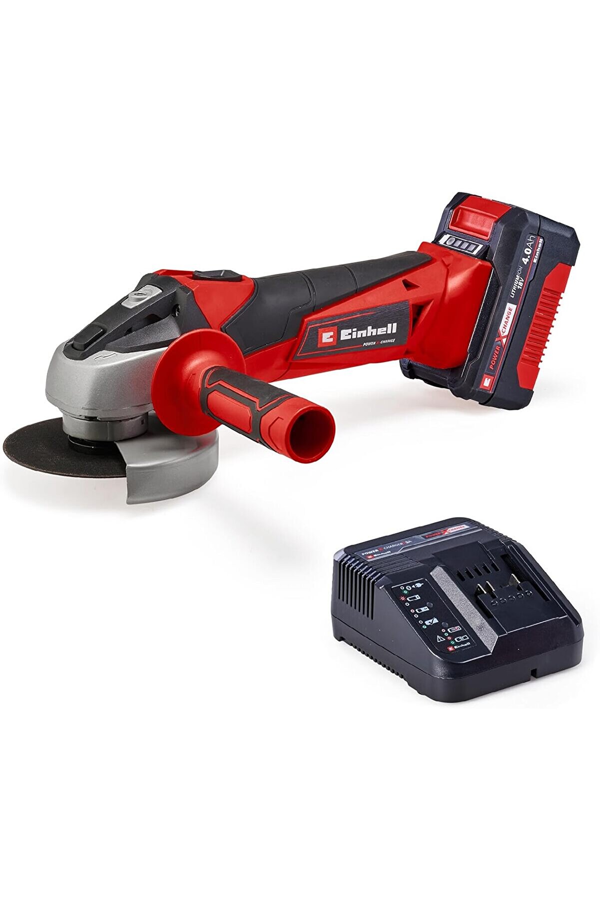 STOREMAX lvnshop Akülü Avuç Taşlama TC-AG 18/115 Li Kit Power X- (18 V, 115 mm disk çapı, 28 mm kesme derinli