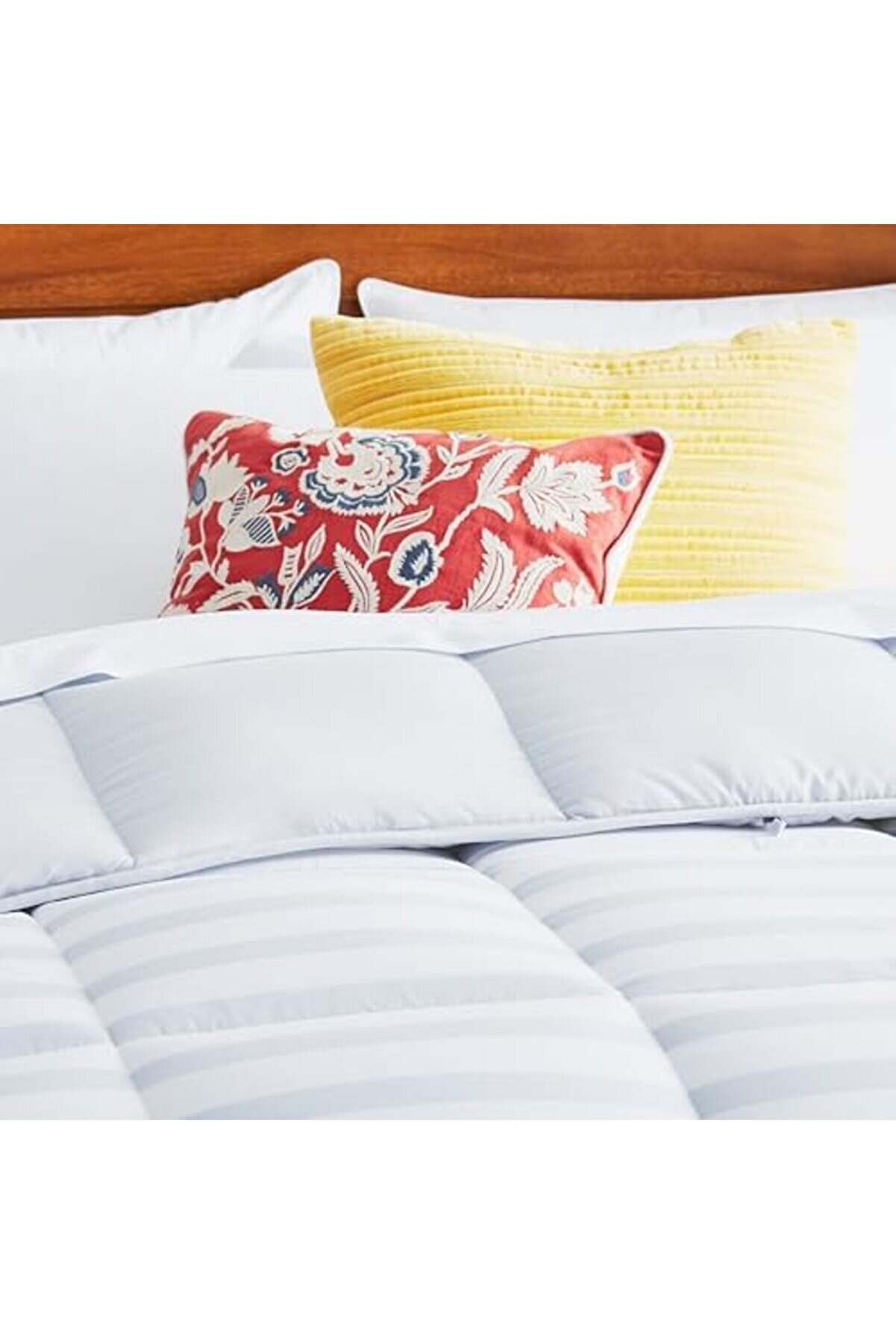 Aclyashop (Cali̇forni̇a, Grey/ Stri̇pe) - Alternati̇ve Qui̇lted Wi̇th Corner Duvet Tabs - Cal Si̇ze 105854