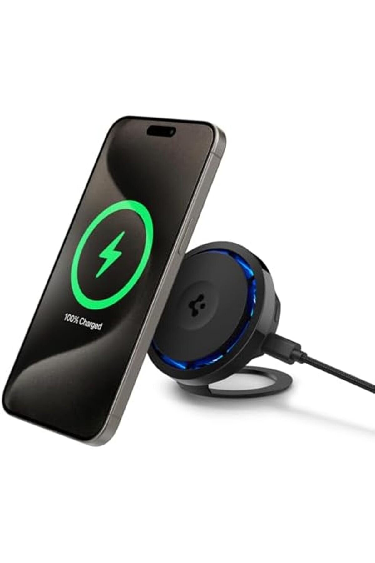 Lvnshop Magfi̇t Ki̇ckstand Manyeti̇k Kablosuz Şarj Ci̇hazı/Fanlı Isı Düşürücü İçi̇n Özelli̇kli̇ Cryomax One