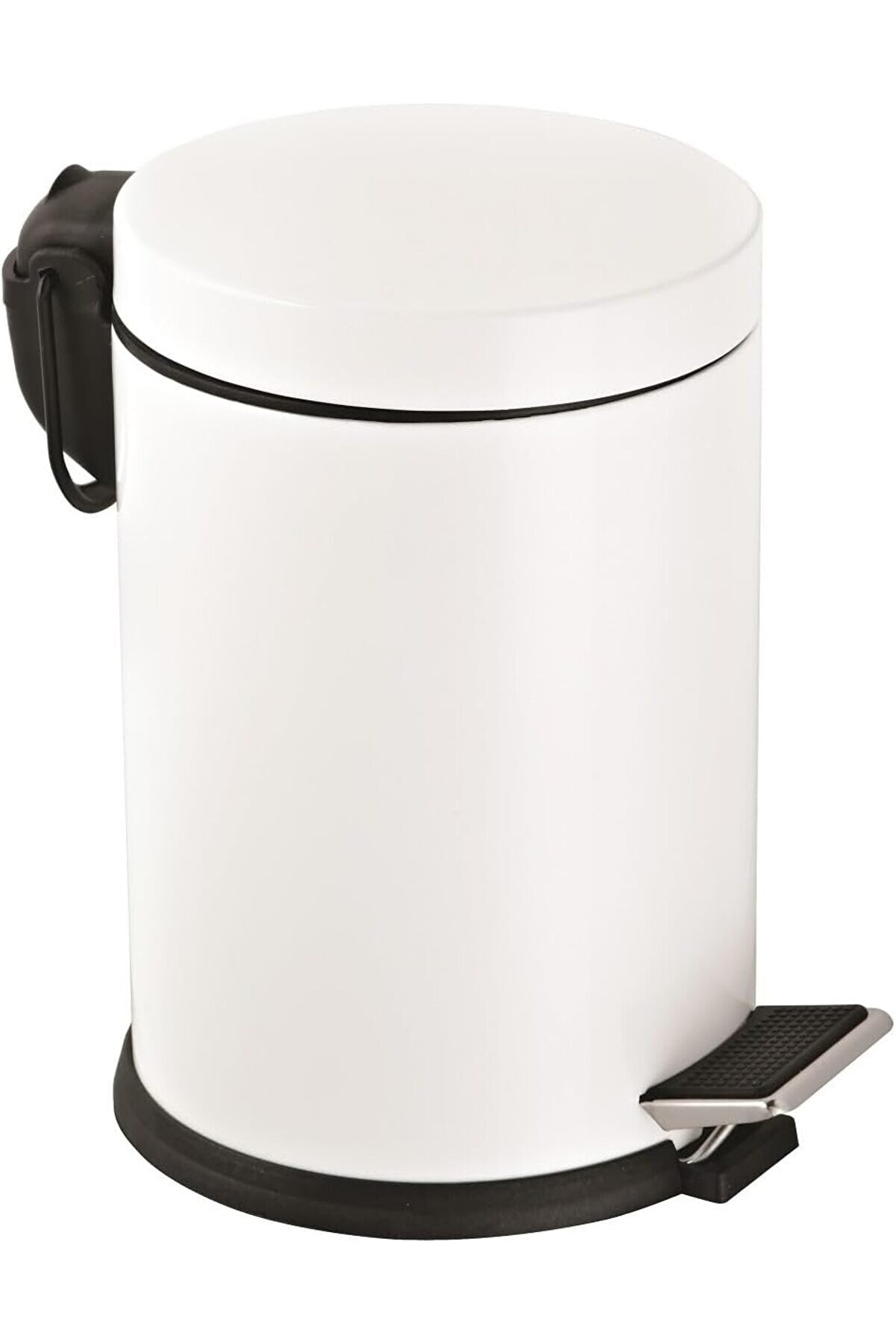 STOREMAX snShop Eko Serisi 3 Litre Hacimli Paslanmaz Banyo-Mutfak Pedallı Çöp Kovası Beyaz 467437