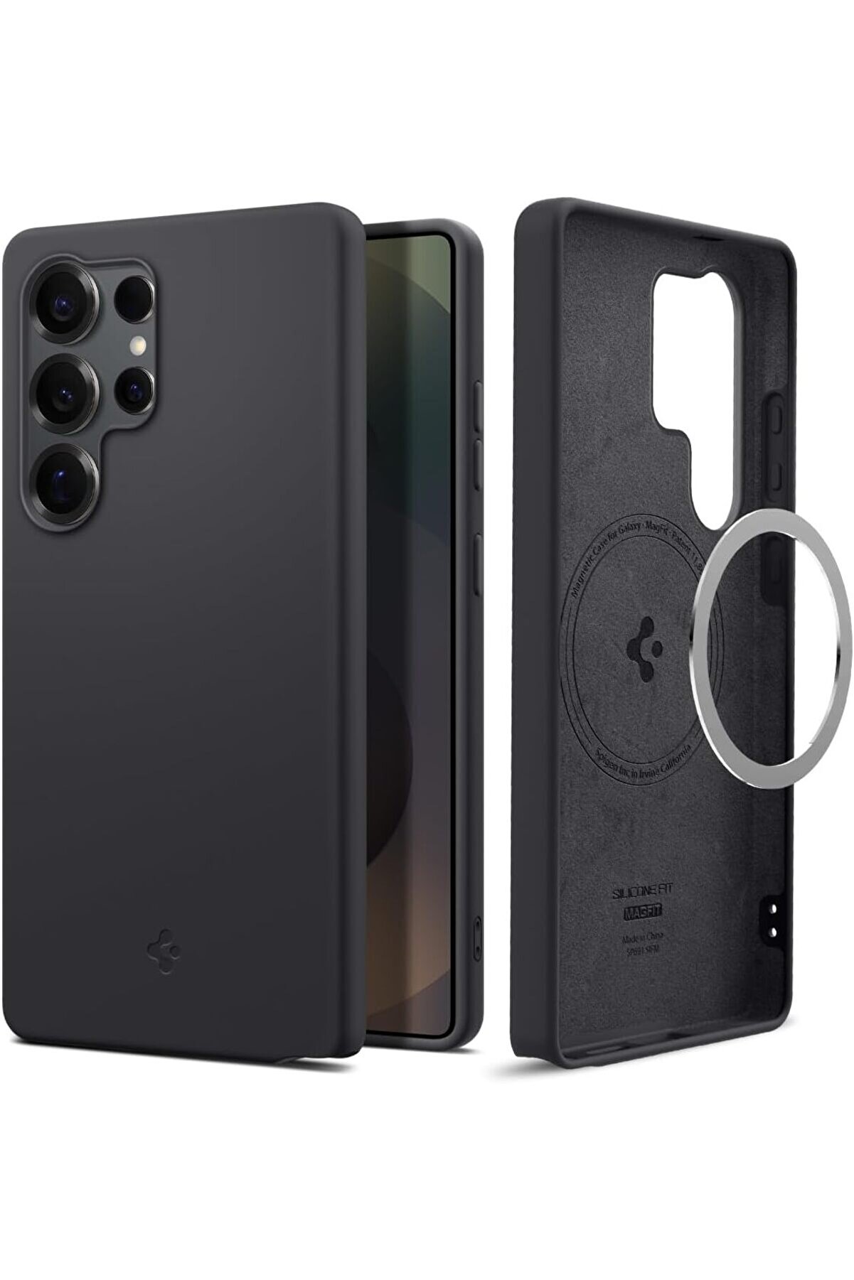 STOREMAX lvnshop S25 Ultra Silikon Kılıf Silicone Fit Hava Kanalı Teknolojisi™ Askeri Sınıf Koruma MagFit öze