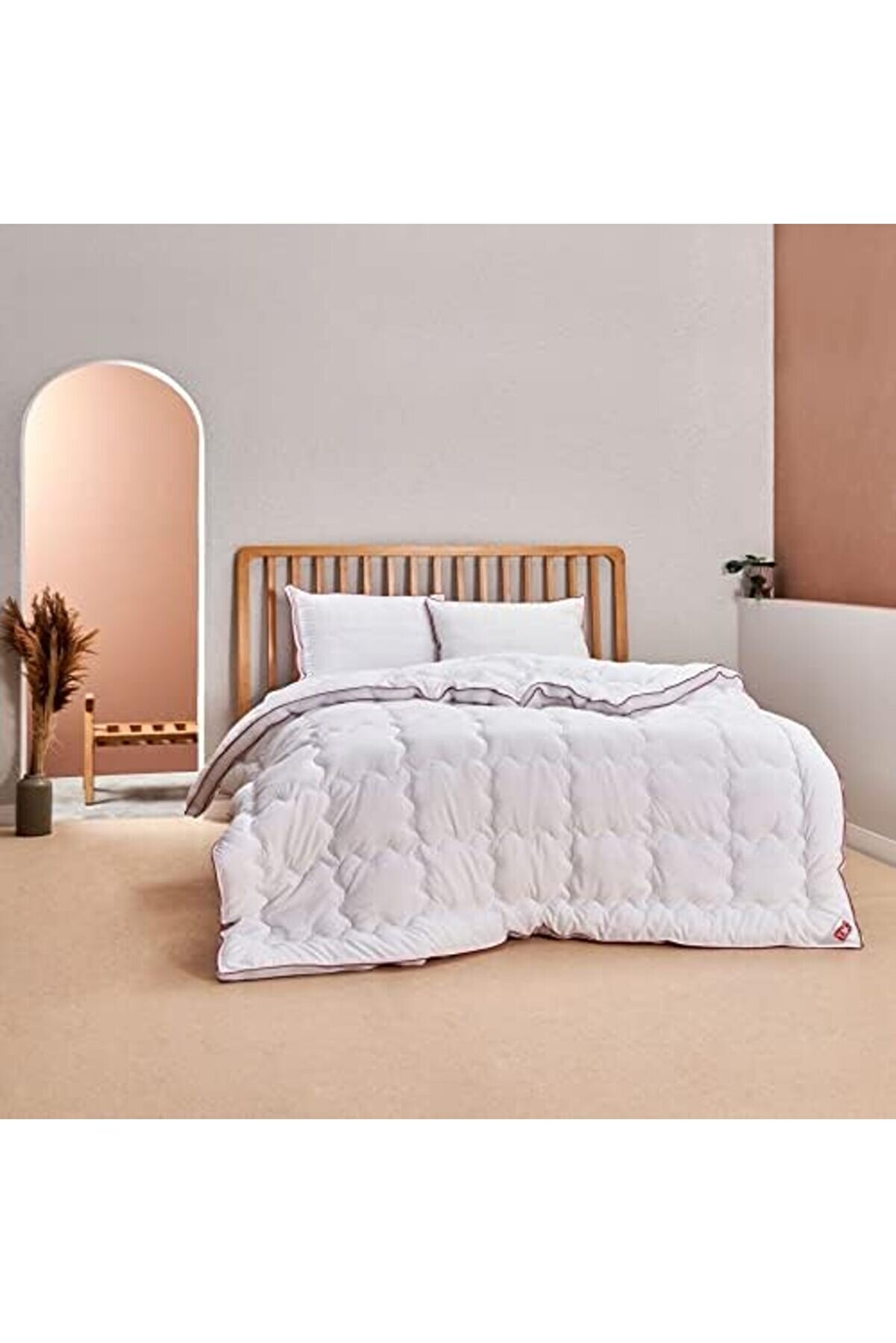 Prstore Balance D&uuml;z Dış Kumaş%100 Pamuk, İ&ccedil; Dolgu Elyaf Yorgan, Beyaz, Tek Ki̇şi̇li̇k Storepr