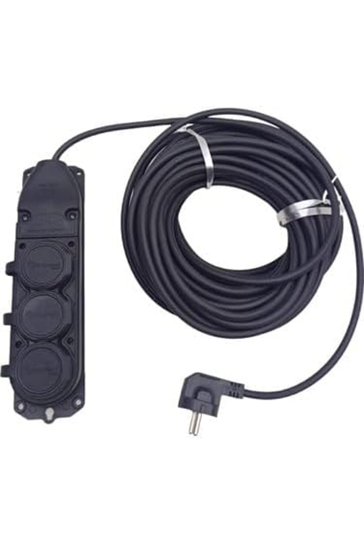 STOREMAX jptrShop RENK TOPRAKLI KAUÇUK SEYYAR ELEKTRİK KABLOSU CCA 3 X 1,5 mm 20 mt 3 LÜ PRİZ 1111498