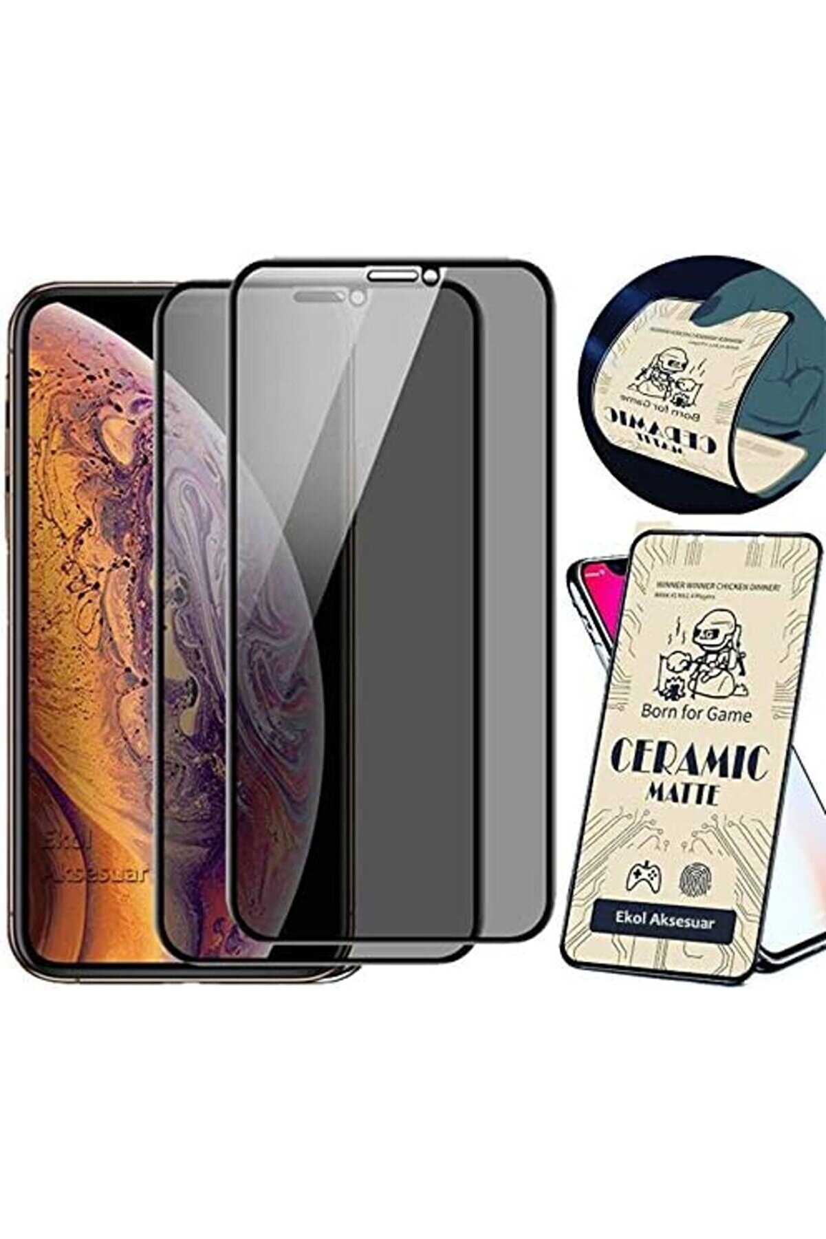 STOREMAX 11 Pro Mat Seramik 9D Ekran Tam Kaplayan Kavisli Kırılmaz Cam Ekran ( Parmak İzi)
