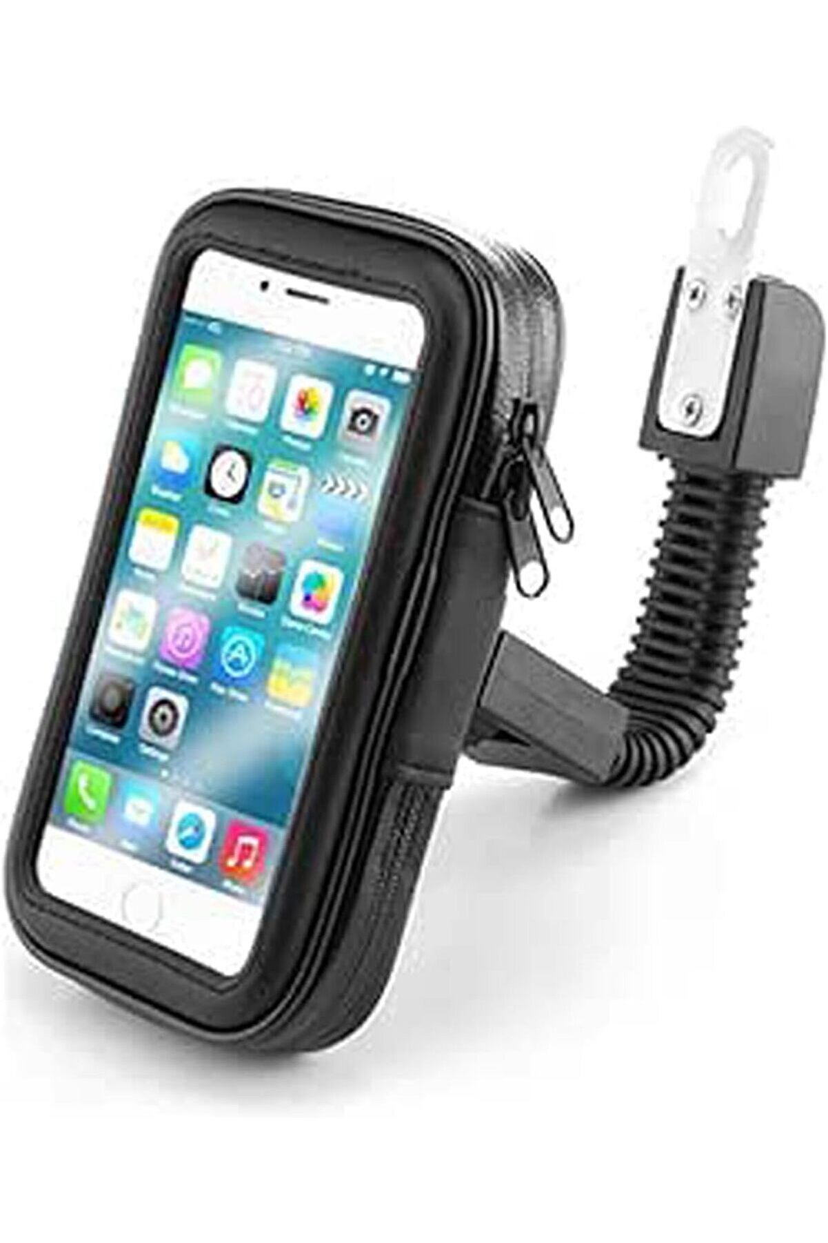 STOREMAX aclyashop Motosiklet Dikiz Ayna için Telefon Tutucu Su Geçirmez Fermuarlı Kılıf 6.7 İnç Kadar Uyumlu