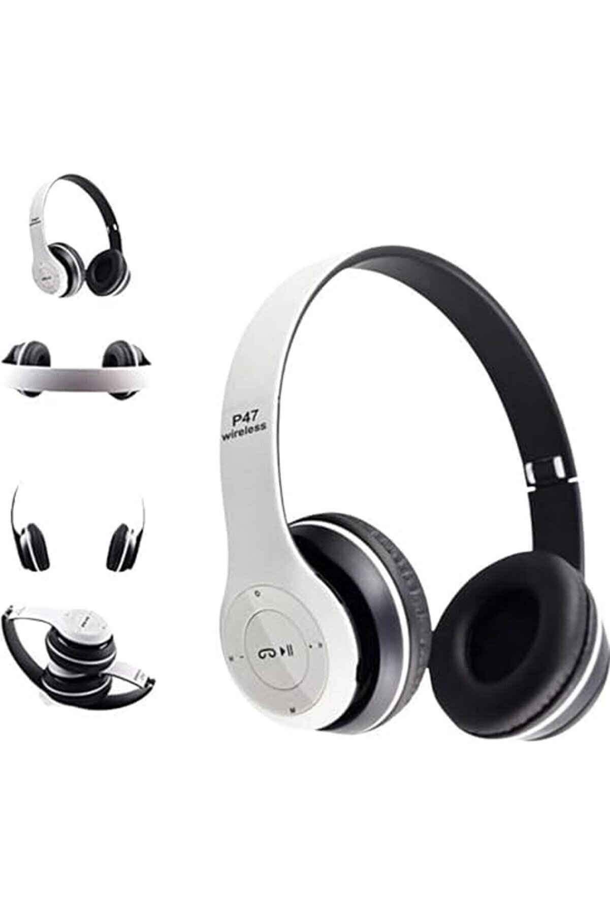 Ynsshopi̇ng Kablosuz Katlanabi̇li̇r Kulak Üstü Beyaz Solo Kulaklık Wi̇reless Newtrrendi̇ng 1178227