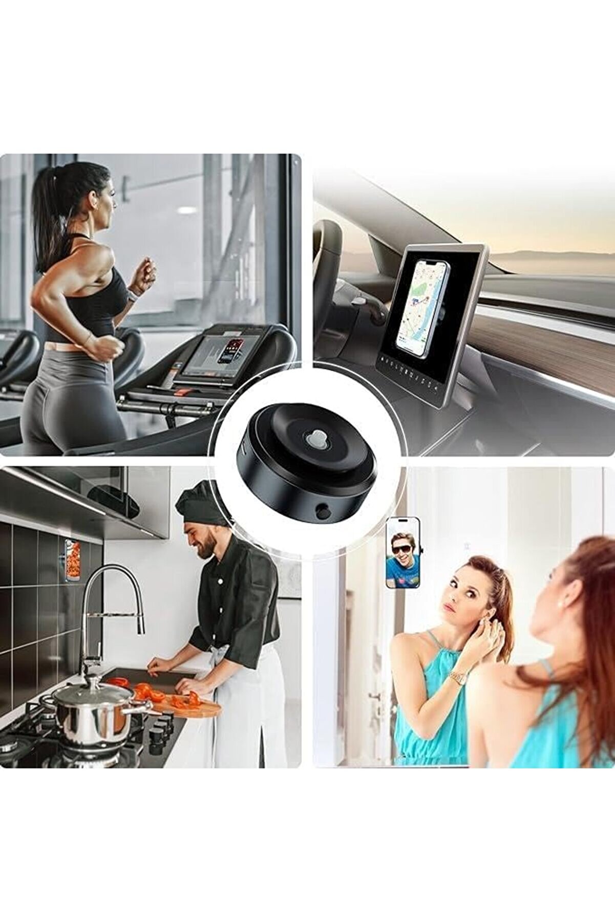 Lvnshop Mobi̇le Süper Manyeti̇k Vakum Adsorpsi̇yonlu Araç İçi̇ Telefon Tutucu, Masaüstü, Duvar, Ayna, Uy