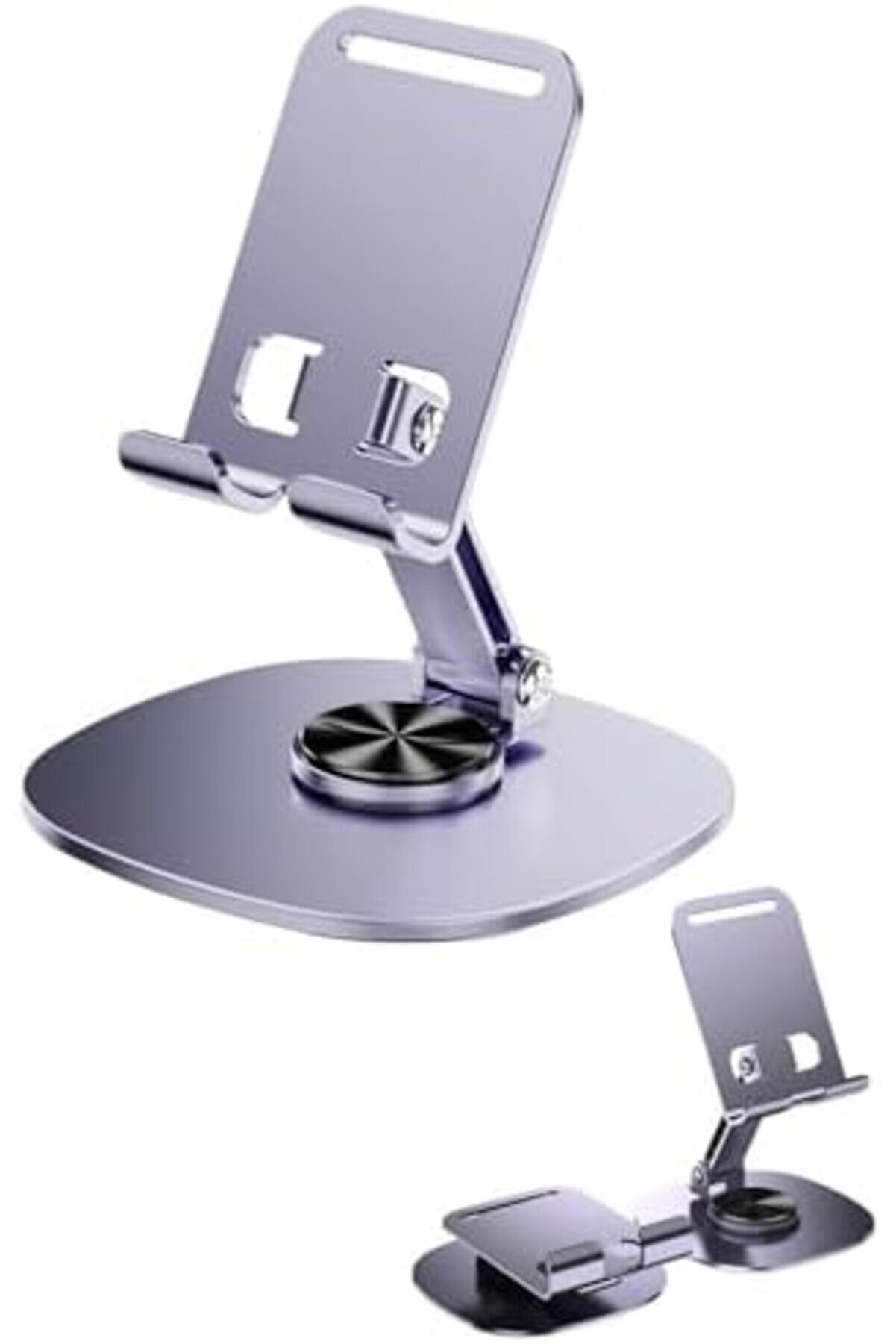 Aclyashop Metal 360 Derece Dönebi̇len Yk Masa Üstü Telefon Tutucu, Yüksekli̇ği̇ Ayarlanabi̇li̇r, Profosyo