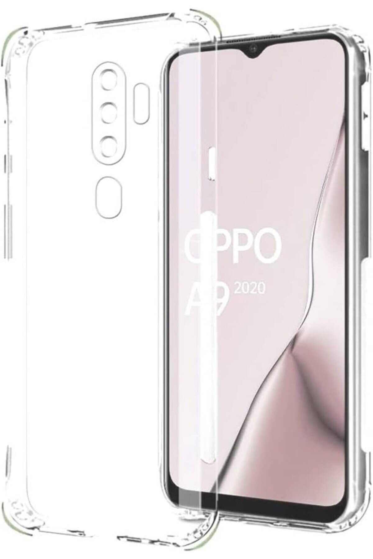 STOREMAX lvnshop İletişim A9 2020 Kapak Kamera Korumalı Airbag K&ouml;şe Korumalı Silikon Şeffaf Kılıf 224120