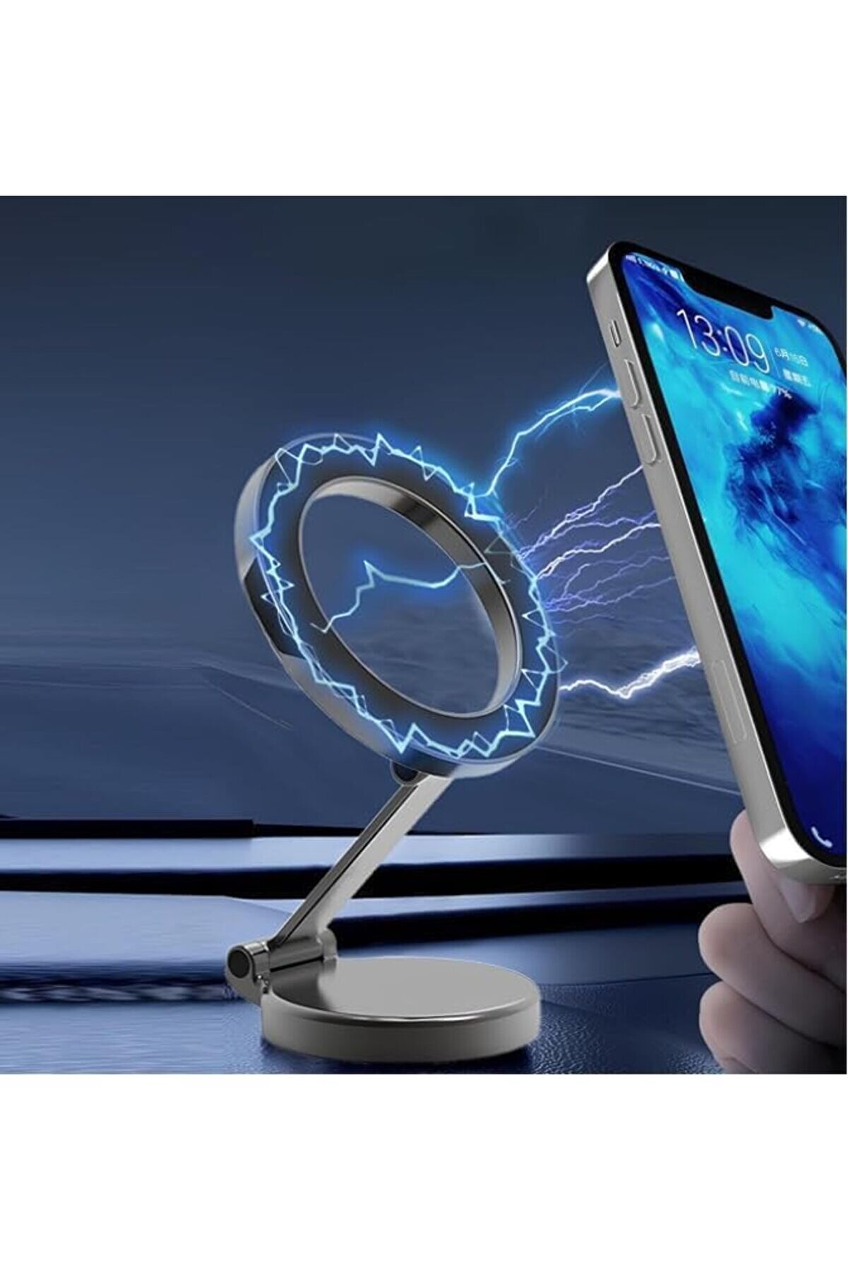 Lvnshop G118 İle Uyumlu Süper Mıknatıslı 360 Derece Dönebi̇len İçeri̇si̇ndeki̇ Metal Aparatlarla Tüm Cep