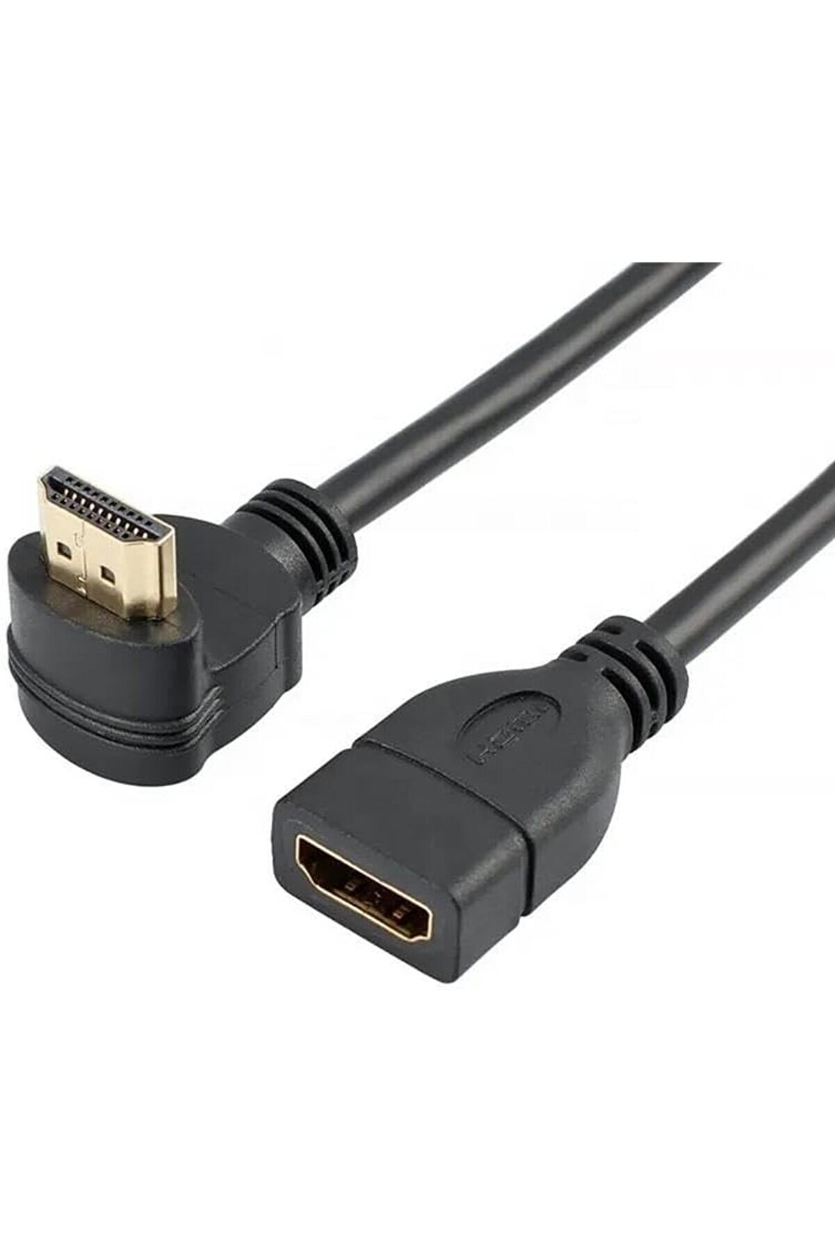 STOREMAX snShop PX-4667 Hdmi Dişi Erkek Uzatma, 1 Metre 90 Derece HDMI Uzatma Kablosu HDMI Uzatma, L Tip HDM