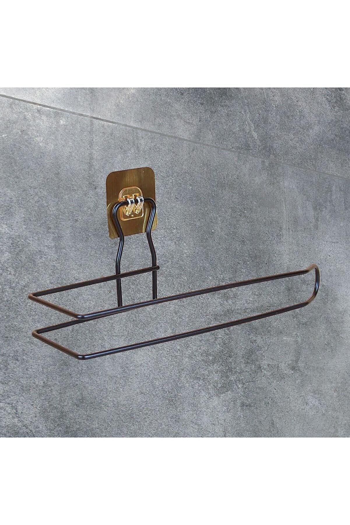 Go İthalat Kendi̇li̇ği̇nden Yapışkanlı Krom Paslanmaz Metal Havlu Kağıtlık Aparatı (4457)