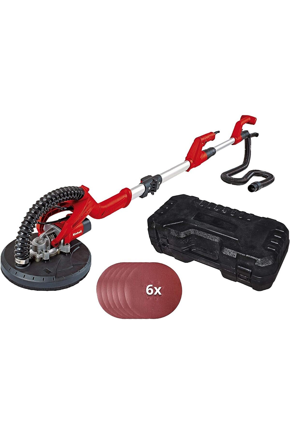 STOREMAX trendymr Alçıpan Duvar Zımpara (600 W, maksimum 1500 d/d, 225 mm zımpara diski, teleskopik sap,