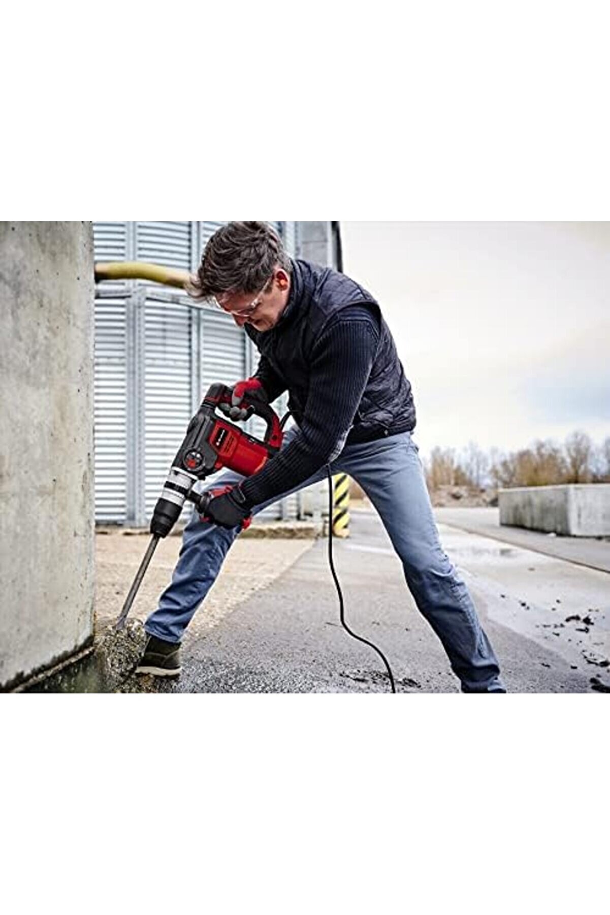 Lvnshop Kırıcı Deli̇ci̇ Te-Rh 40 3F (1050 W, Pnömati̇k Darbe Mekani̇zması, 10 J Darbe Gücü, Sds-Max, Düz