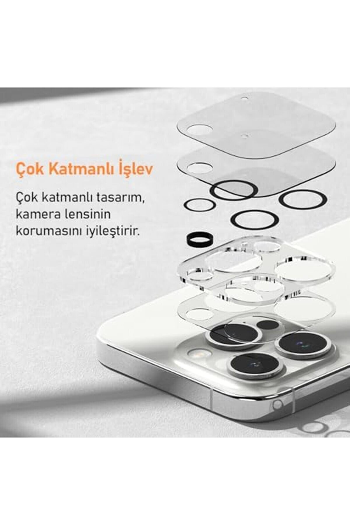 Polyspark Labs Camera Lens 2 Adet Kamera Lens Protector ( 16 Pro Max/ 16 Pro) Modaflow Uyumlu