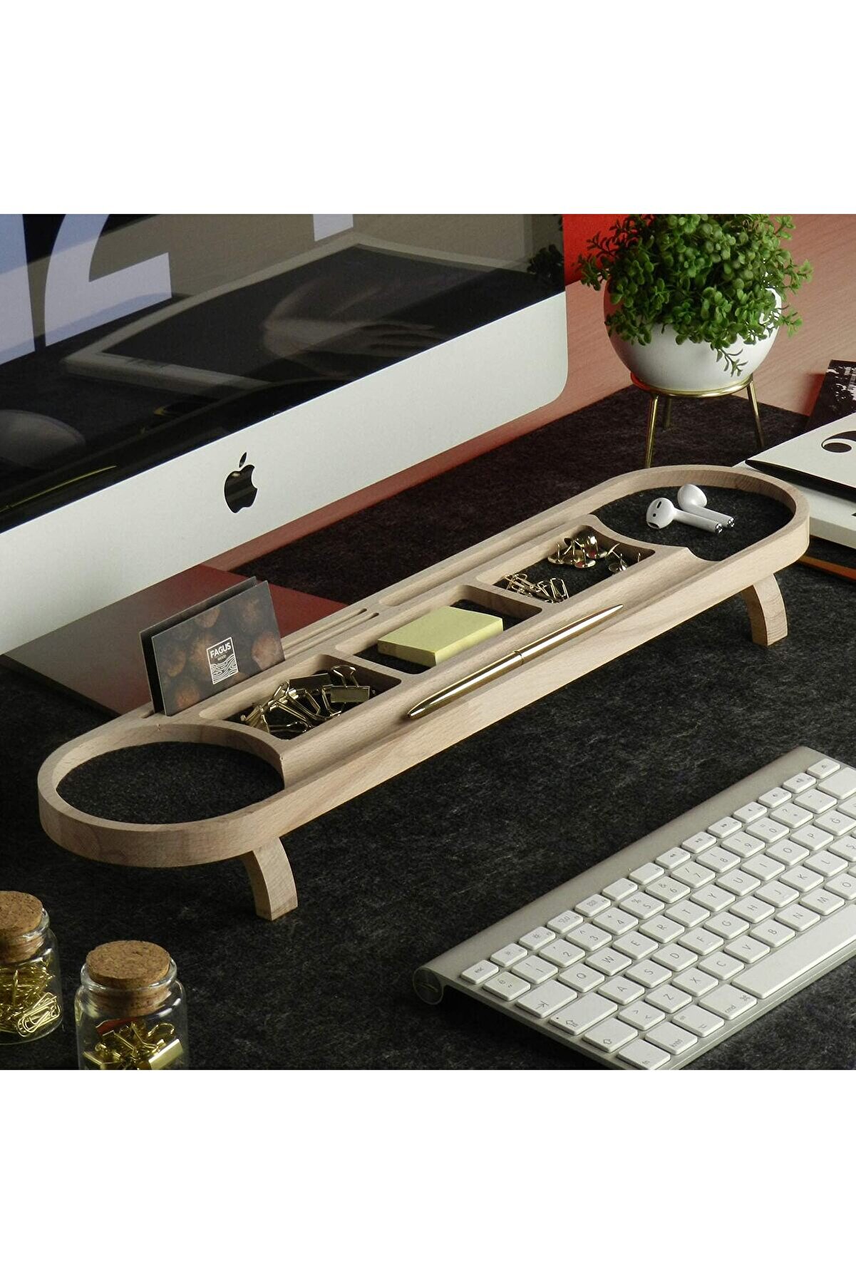 STOREMAX ynsShoping Round Masa Düzenleyici Füme NewTrrending 1178227