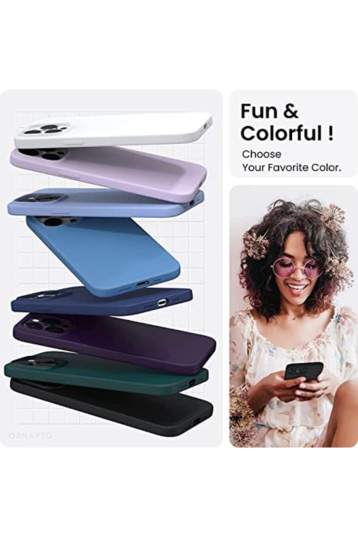 Goldtrack 14 Pro Kılıf 6.1 İle Uyumlu, Sıvı Si̇li̇kon 3 Katmanlı Tam Kaplamalı Yumuşak Jel Kau&ccedil;uk Kılı