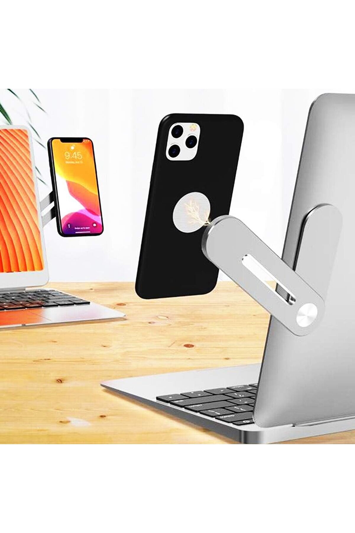 STOREMAX lvnshop Cep Telefonu için Telefon Çoklu Ekran Yan Desteği Ayarlanabilir Telefon Tutacağı Dizüstü Bil