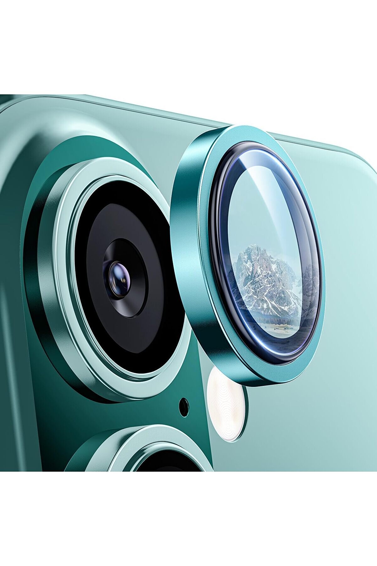 STOREMAX lvnshop 16 ve 16 ile Uyumlu Alaşım Çerçeveli ve 9H Sertliğinde Temperli Camlı Lens (Yeşil, Glass) 2